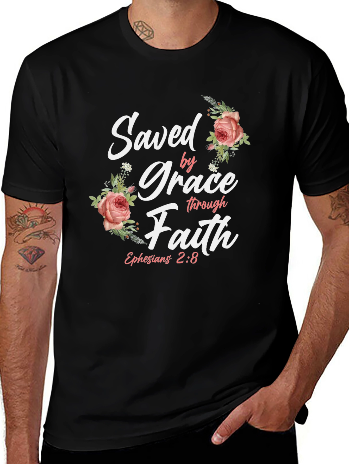 Saved by Grace Christian T-Shirt