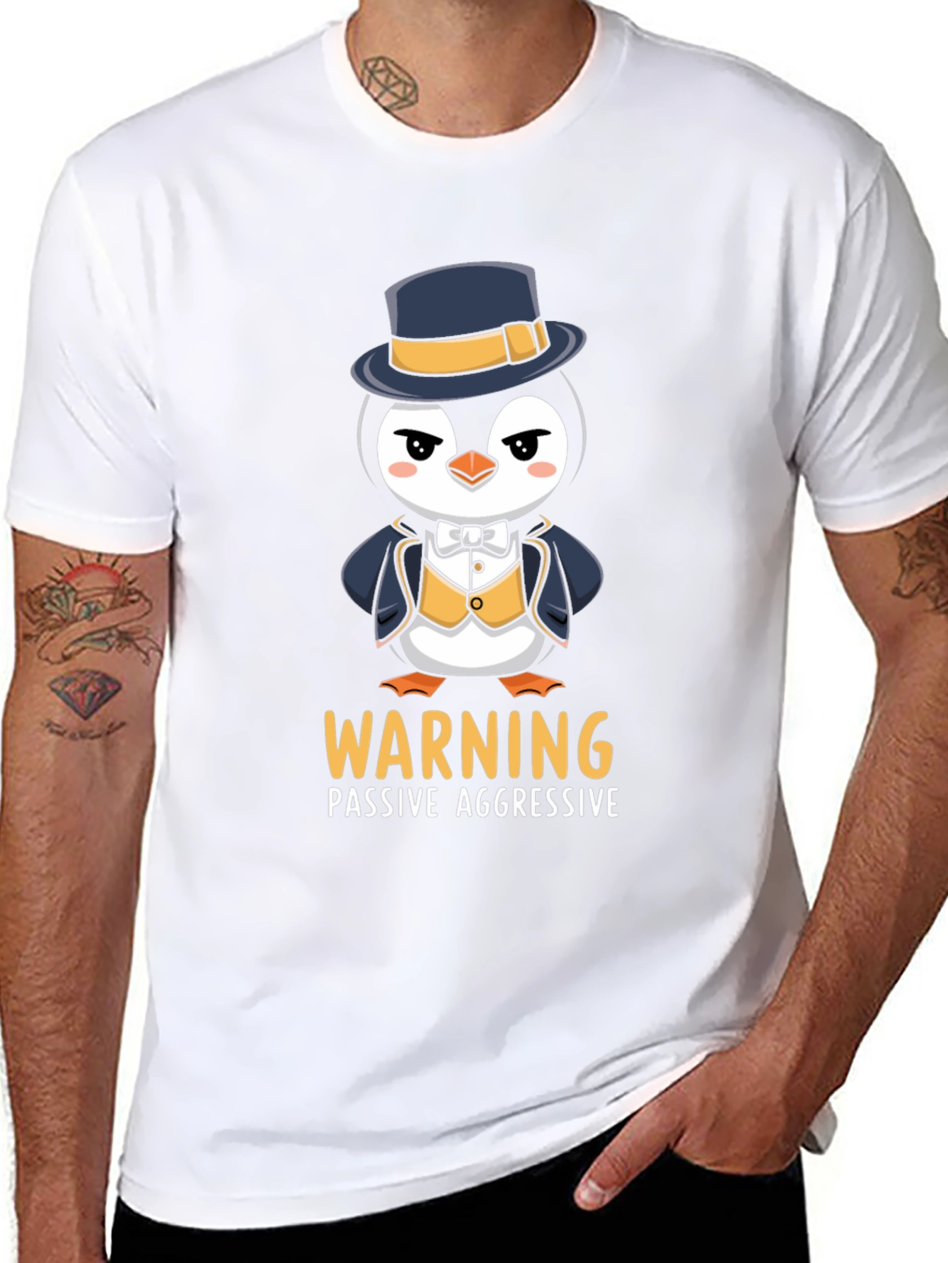 Warning Penguin T-Shirt