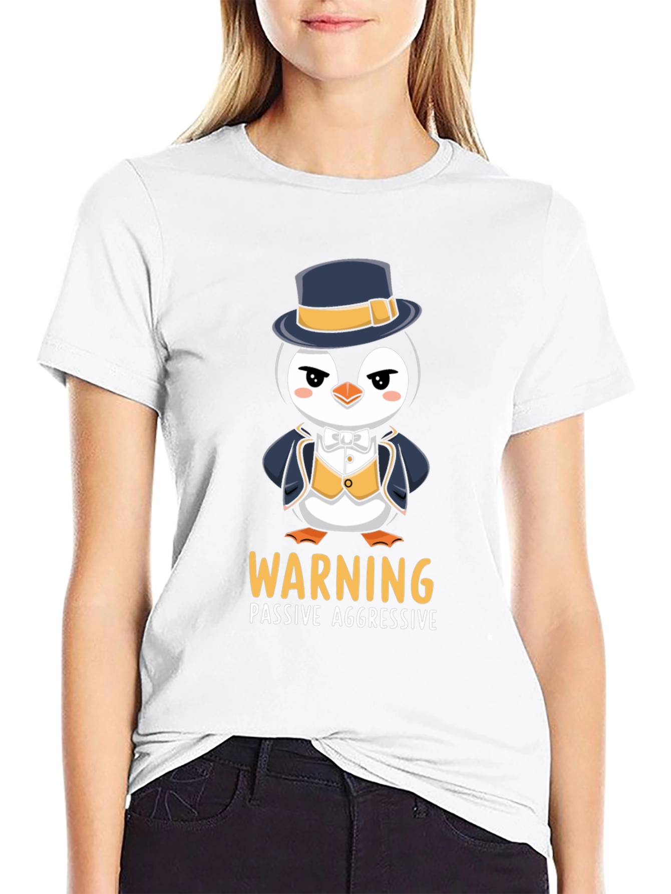 Warning Penguin T-Shirt