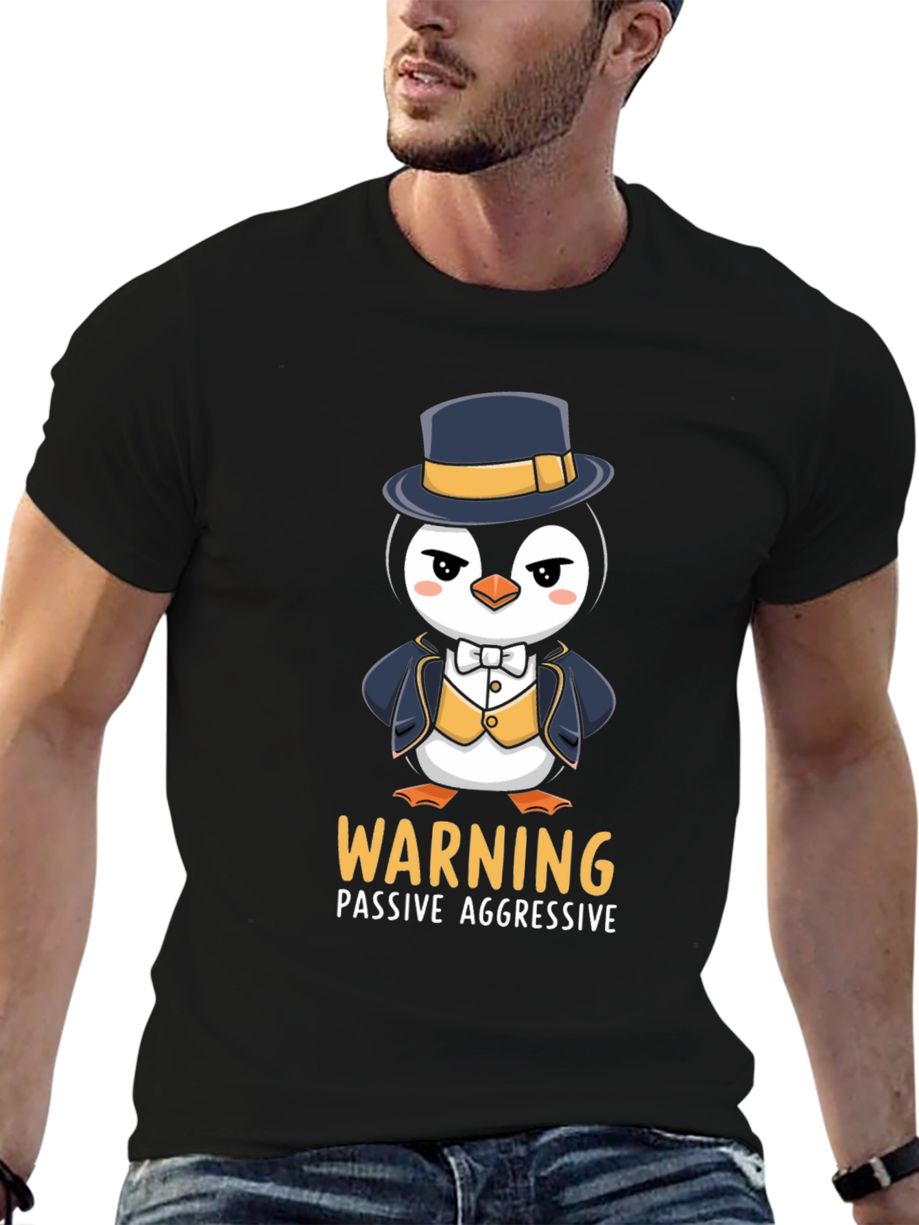 Warning Penguin T-Shirt