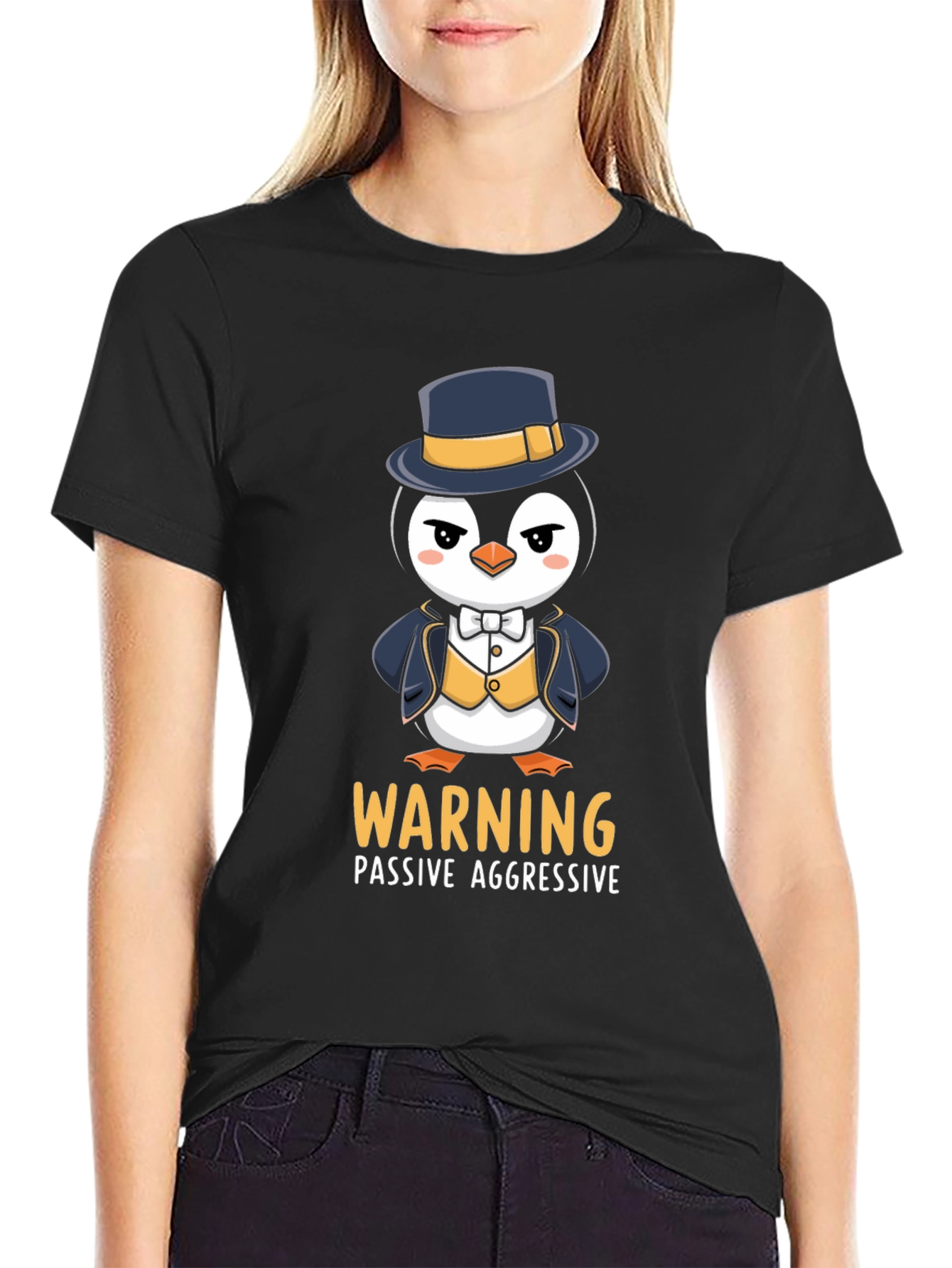 Warning Penguin T-Shirt