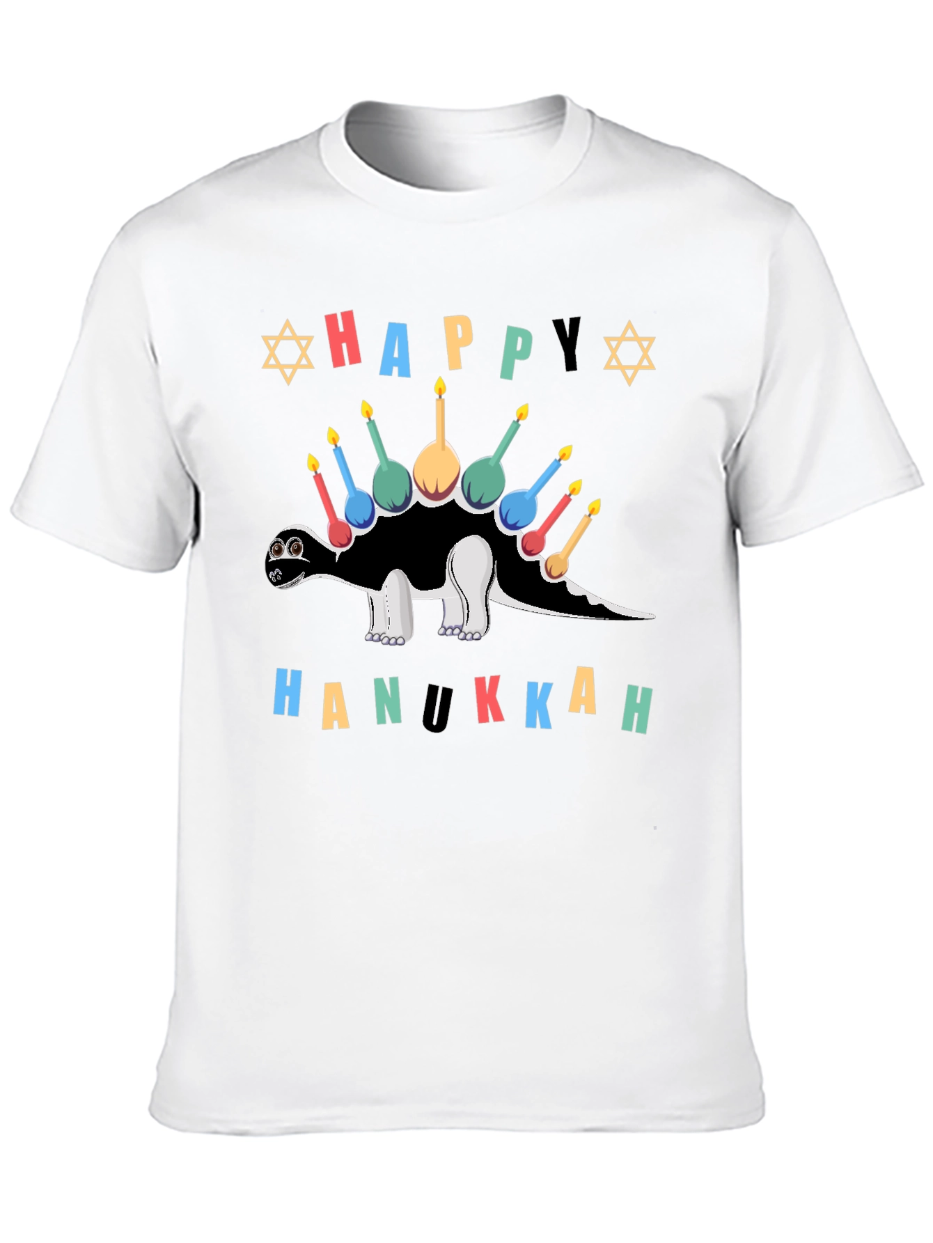 Happy Hanukkah Stegosaurus T-Shirt