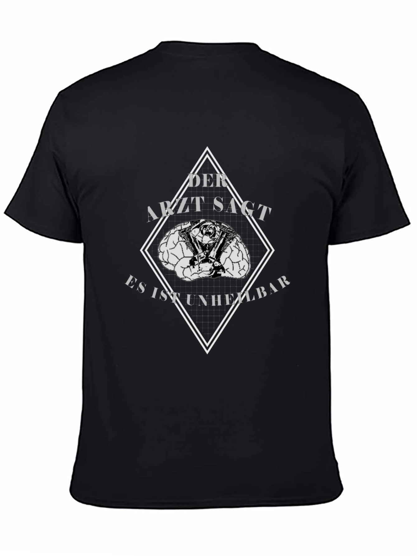 Der Arzt Sagt T-Shirt - Unheilbar Brain Motorcycle