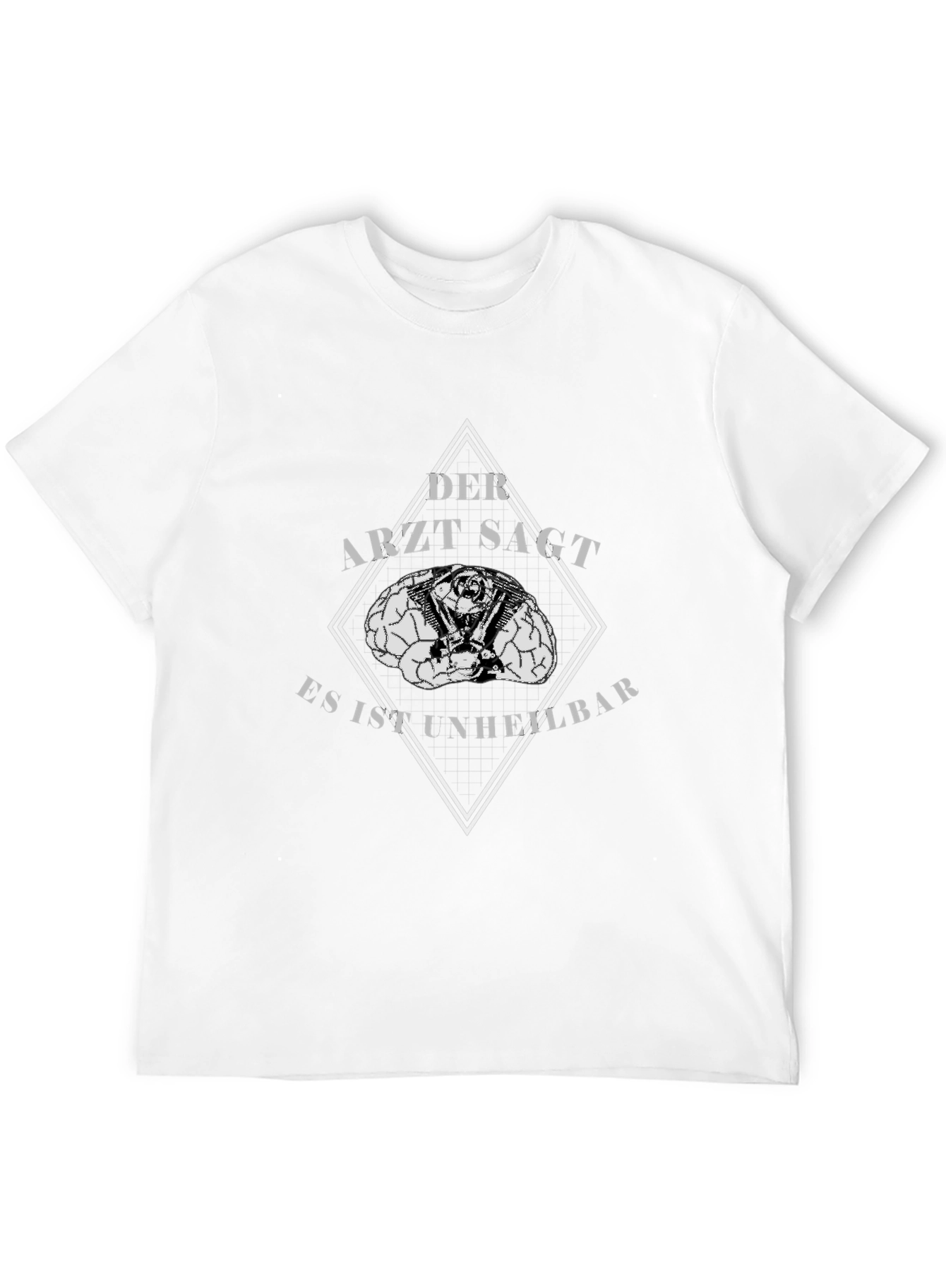 Der Arzt Sagt T-Shirt - Unheilbar Brain Motorcycle