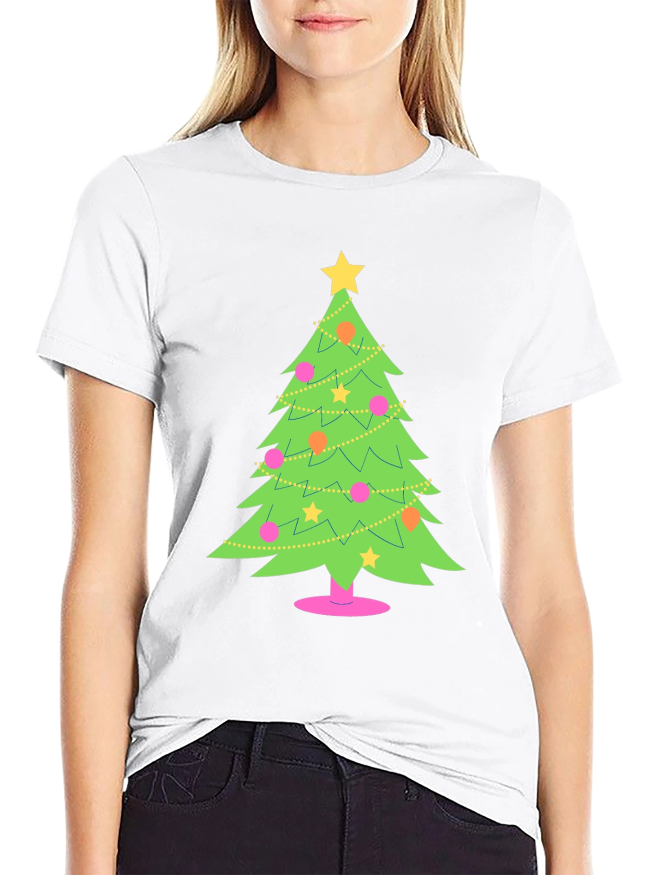 Festive Christmas Tree Graphic Tee