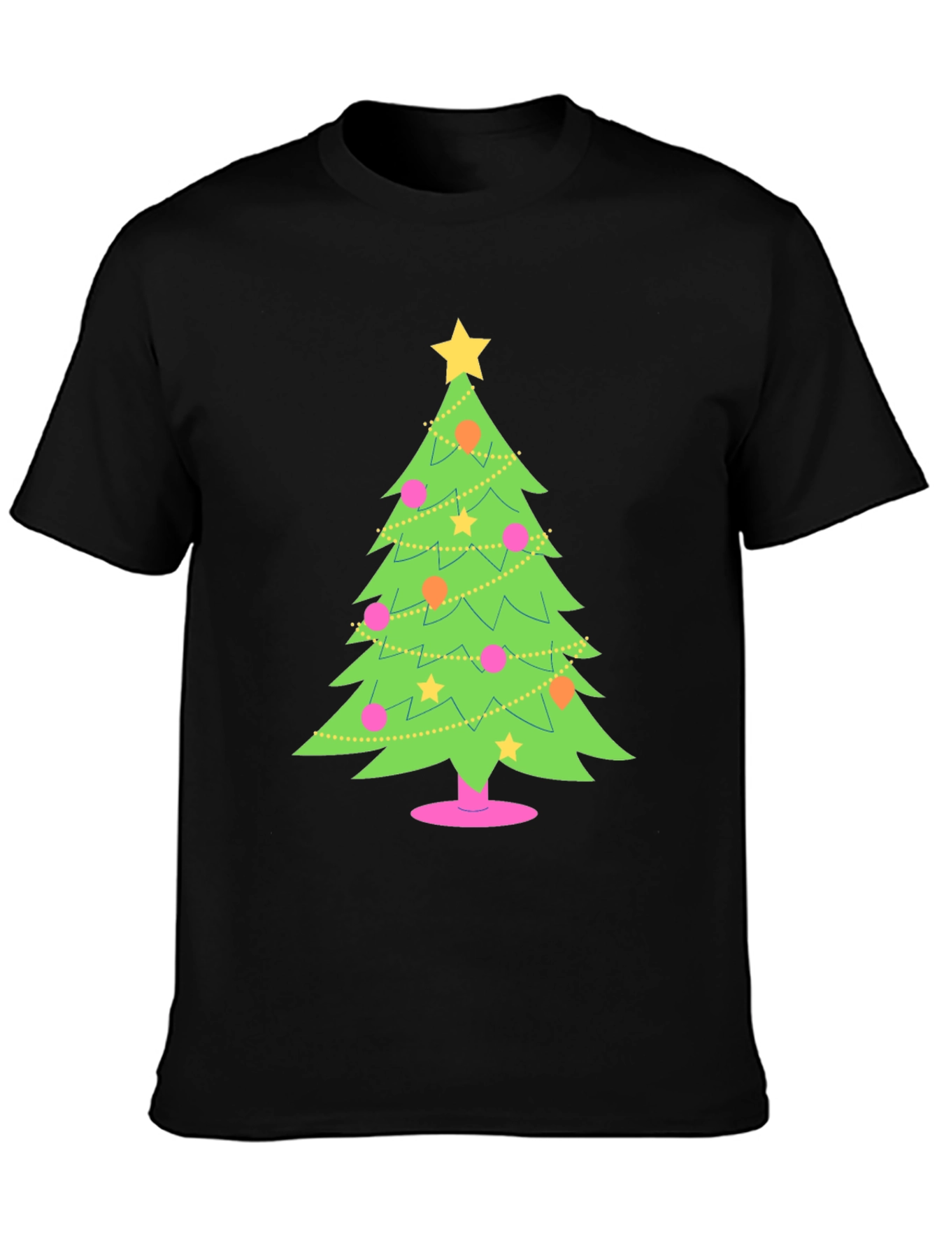 Festive Christmas Tree Graphic Tee