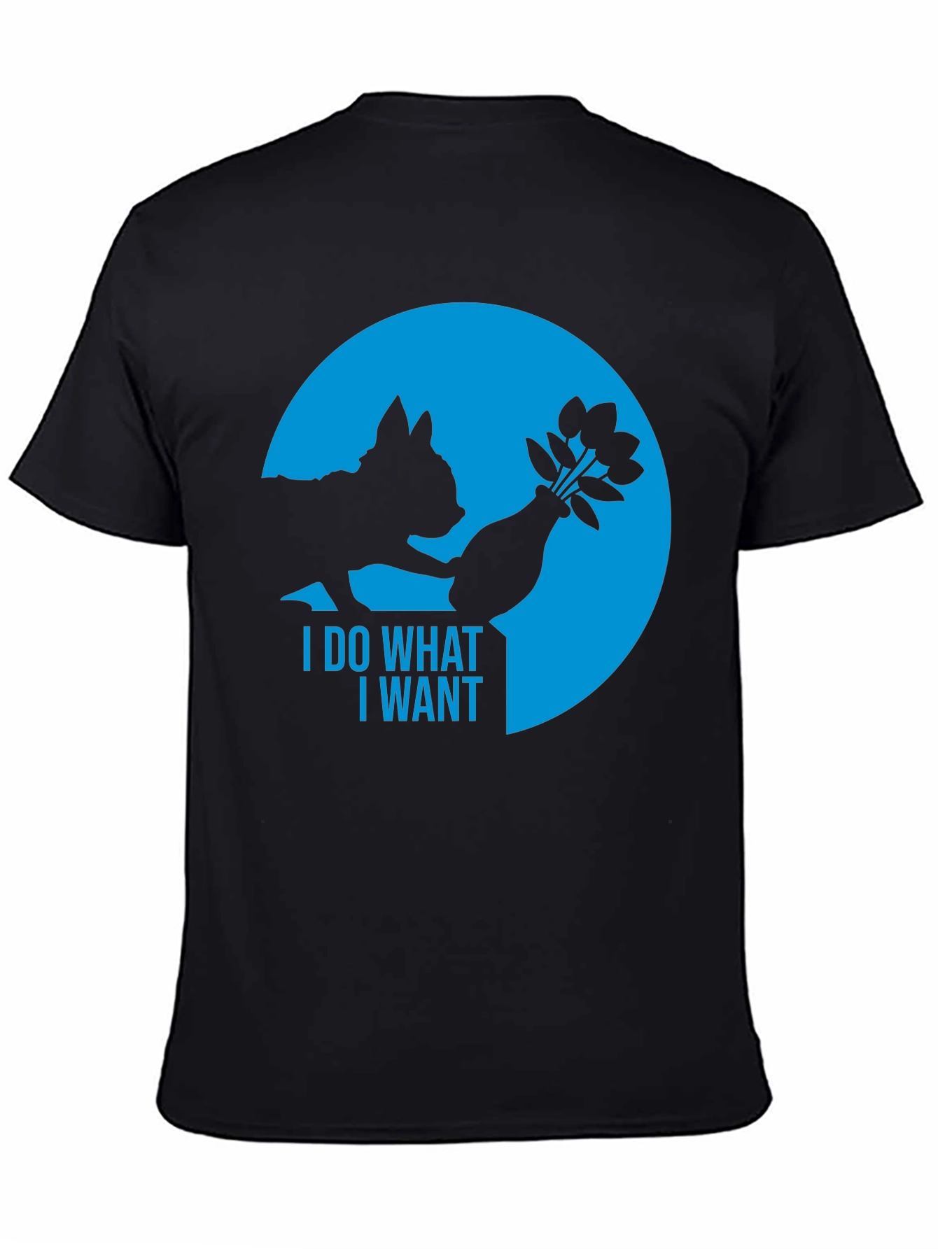 I Do What I Want Cat T-Shirt - Black