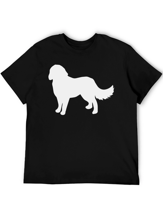 Dog Silhouette Graphic Tee - Stylish and Comfy!