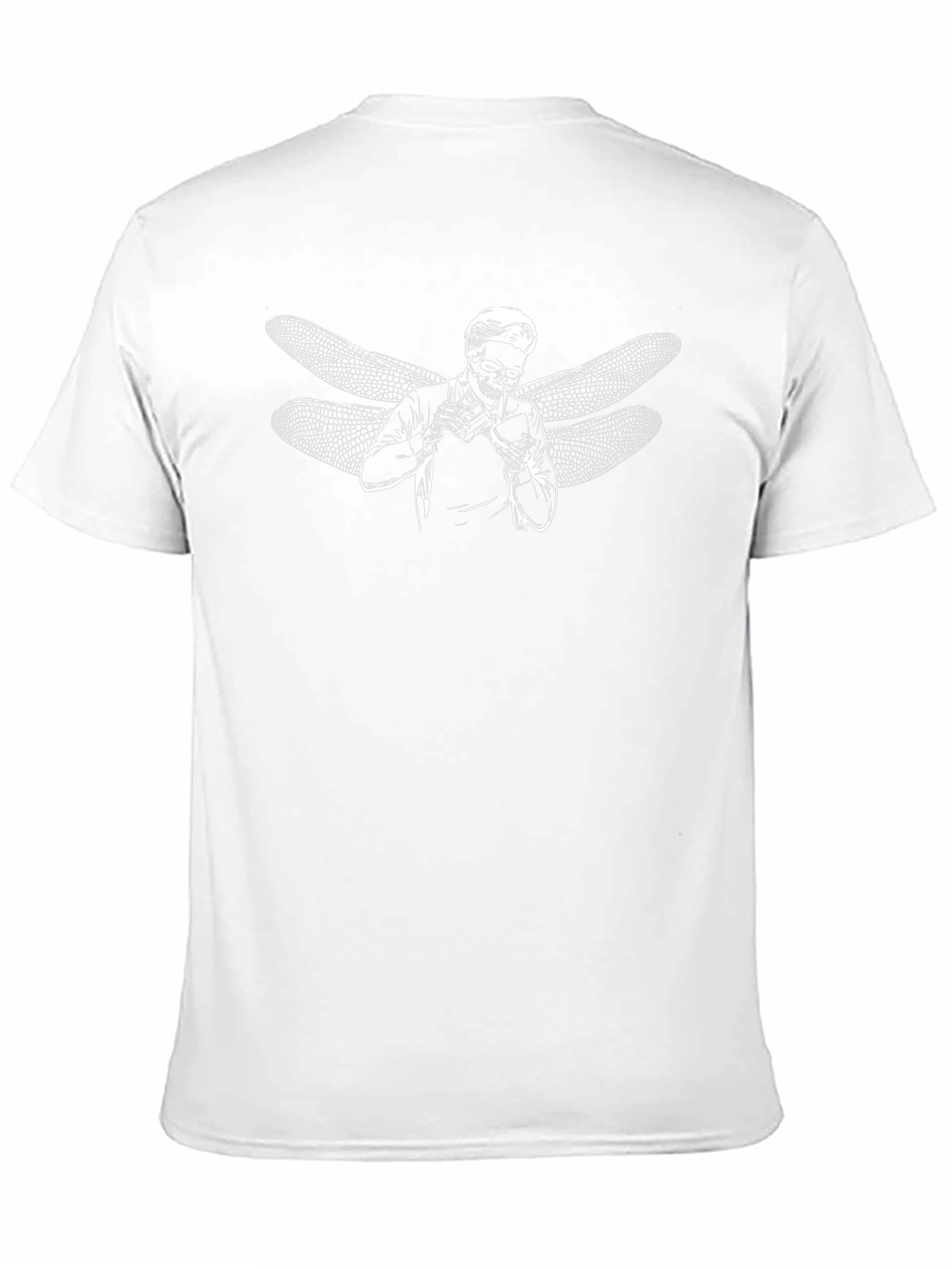 Dragonfly Skull Graphic Black T-Shirt