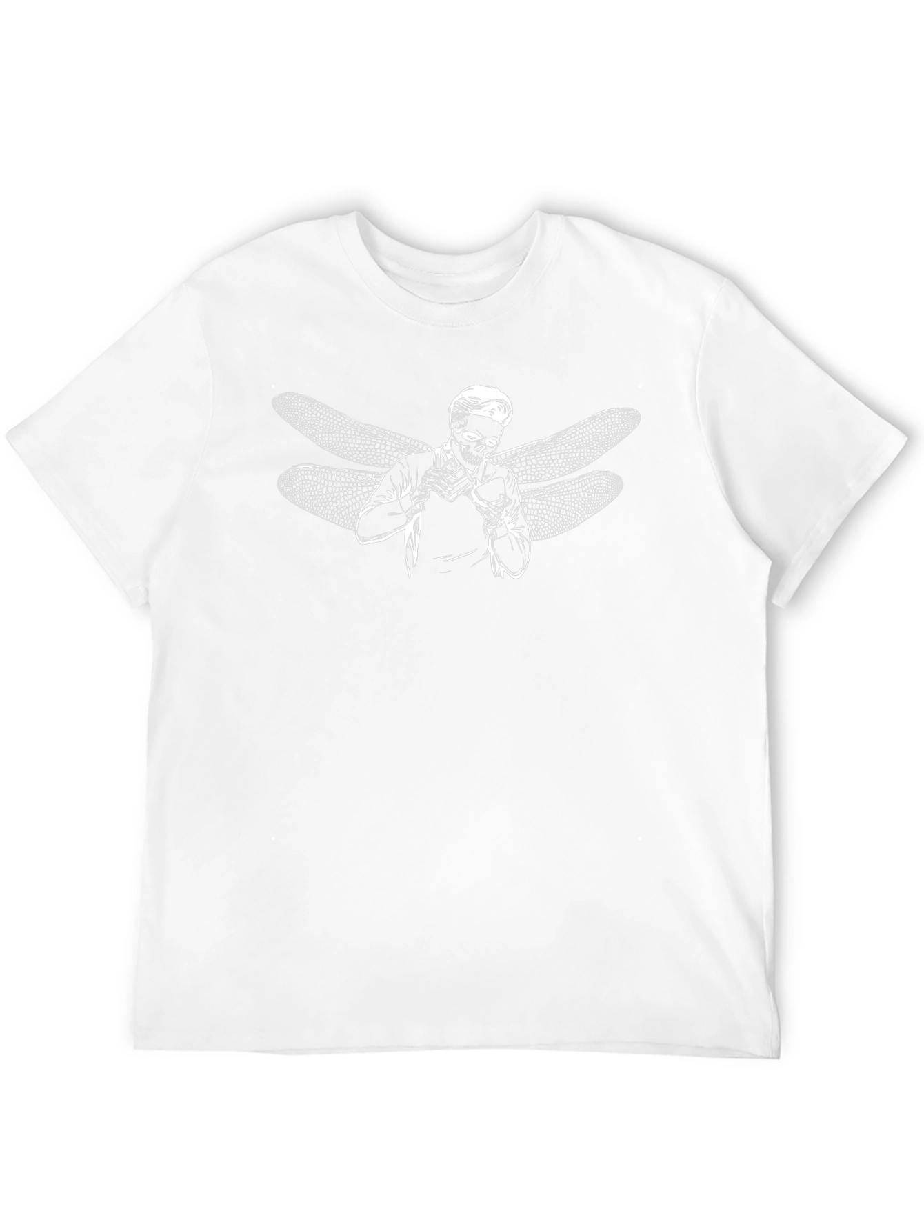 Dragonfly Skull Graphic Black T-Shirt