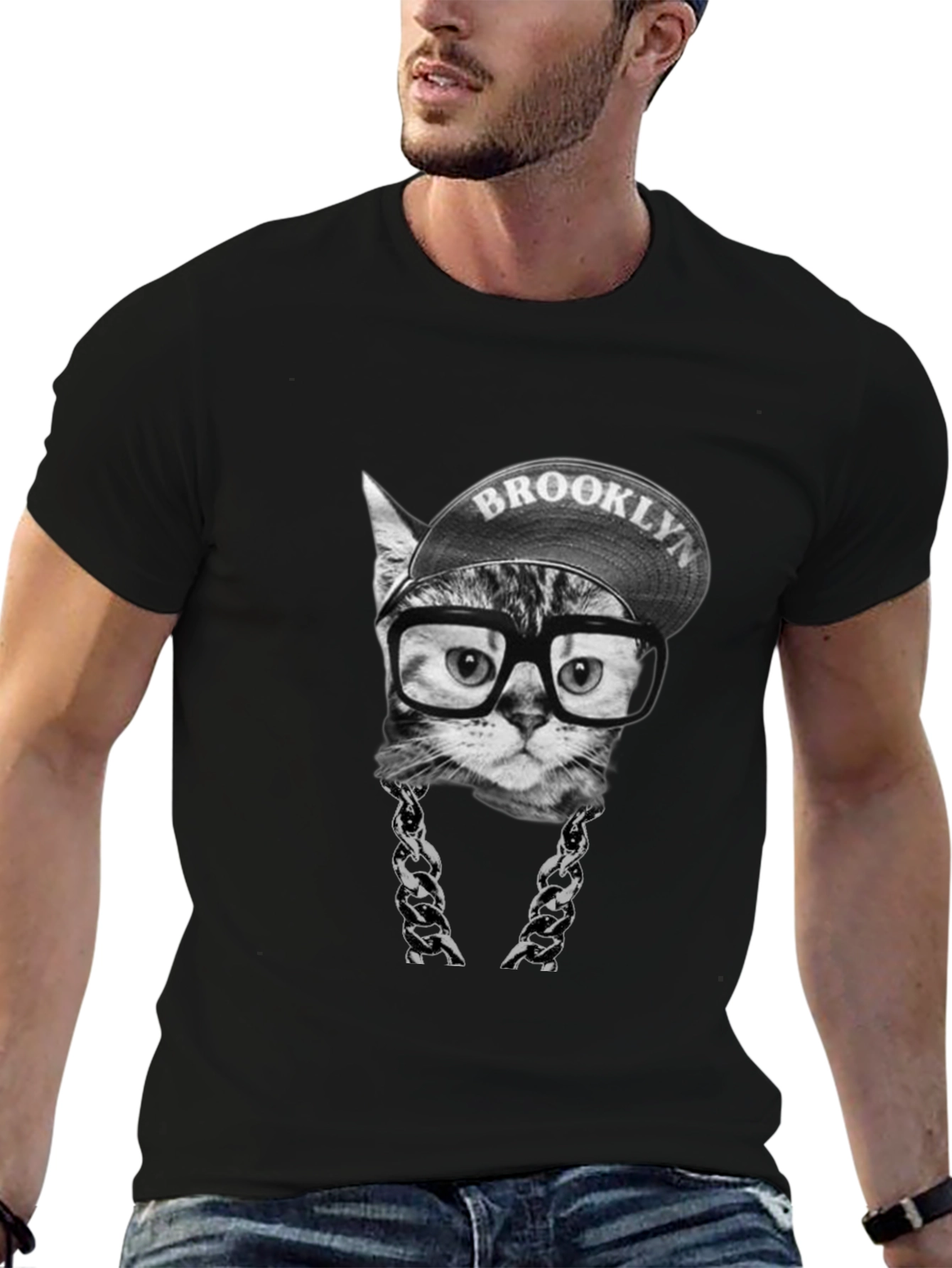 Brooklyn Cat T-Shirt - Hip Hop Style!