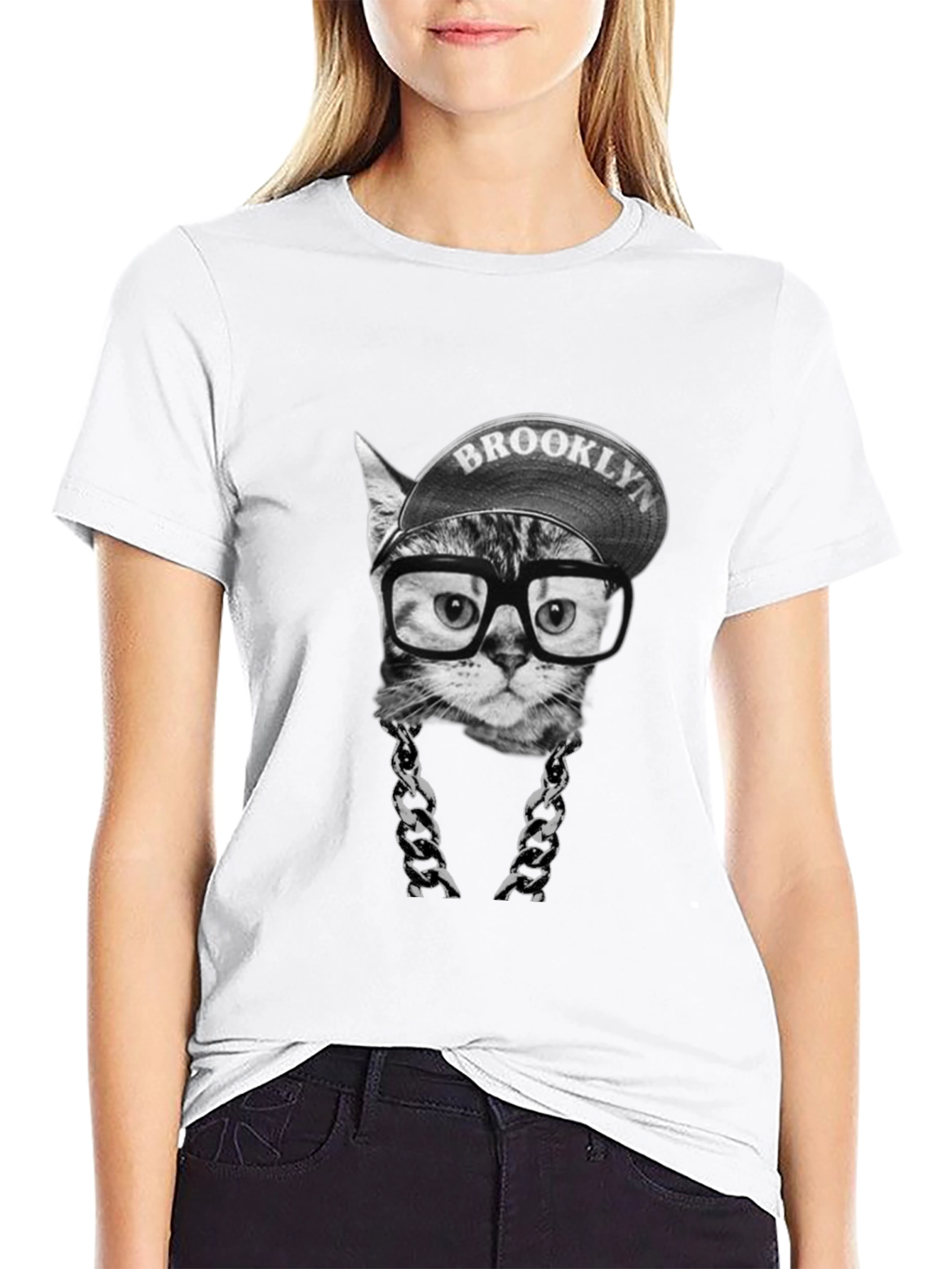 Brooklyn Cat T-Shirt - Hip Hop Style!