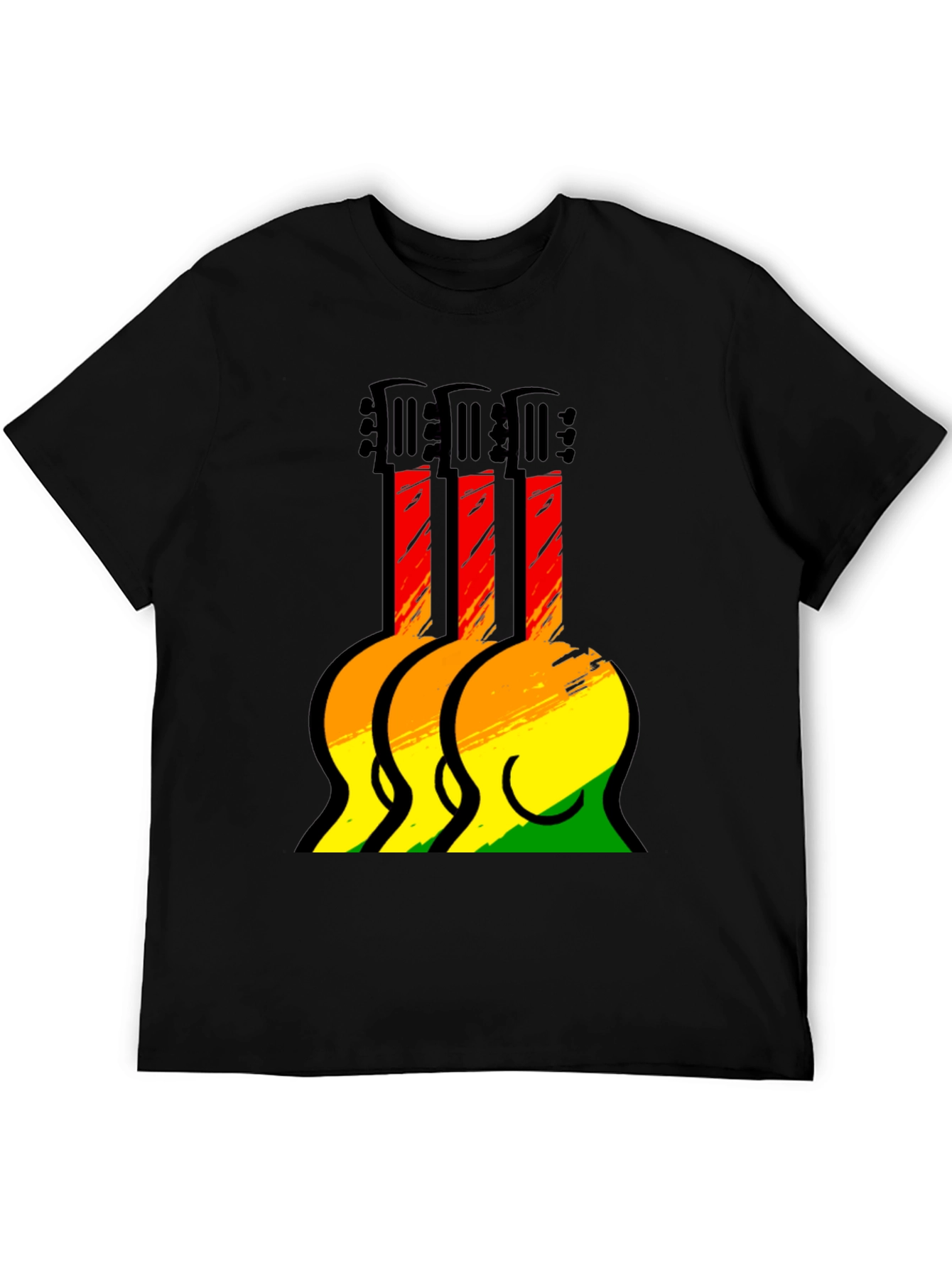Rasta Guitar T-Shirt - Reggae Music Tee