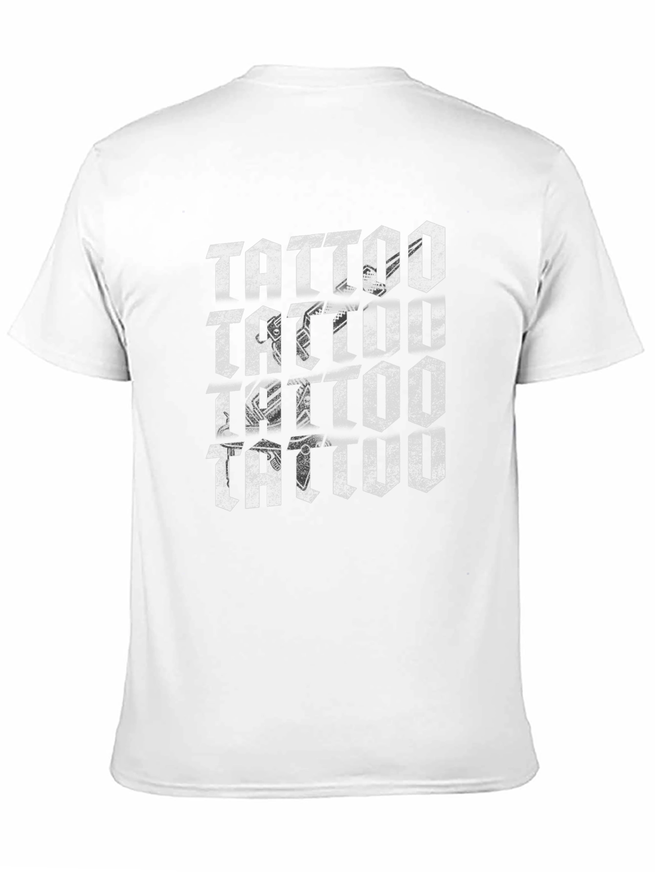 Tattoo Repeat Design Black T-Shirt