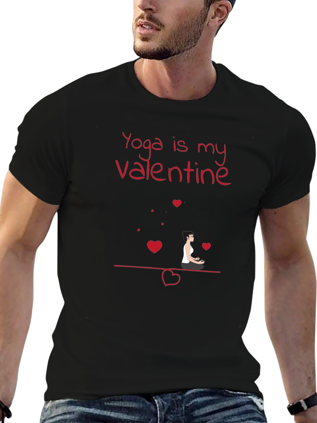 Yoga is My Valentine Graphic T-Shirt