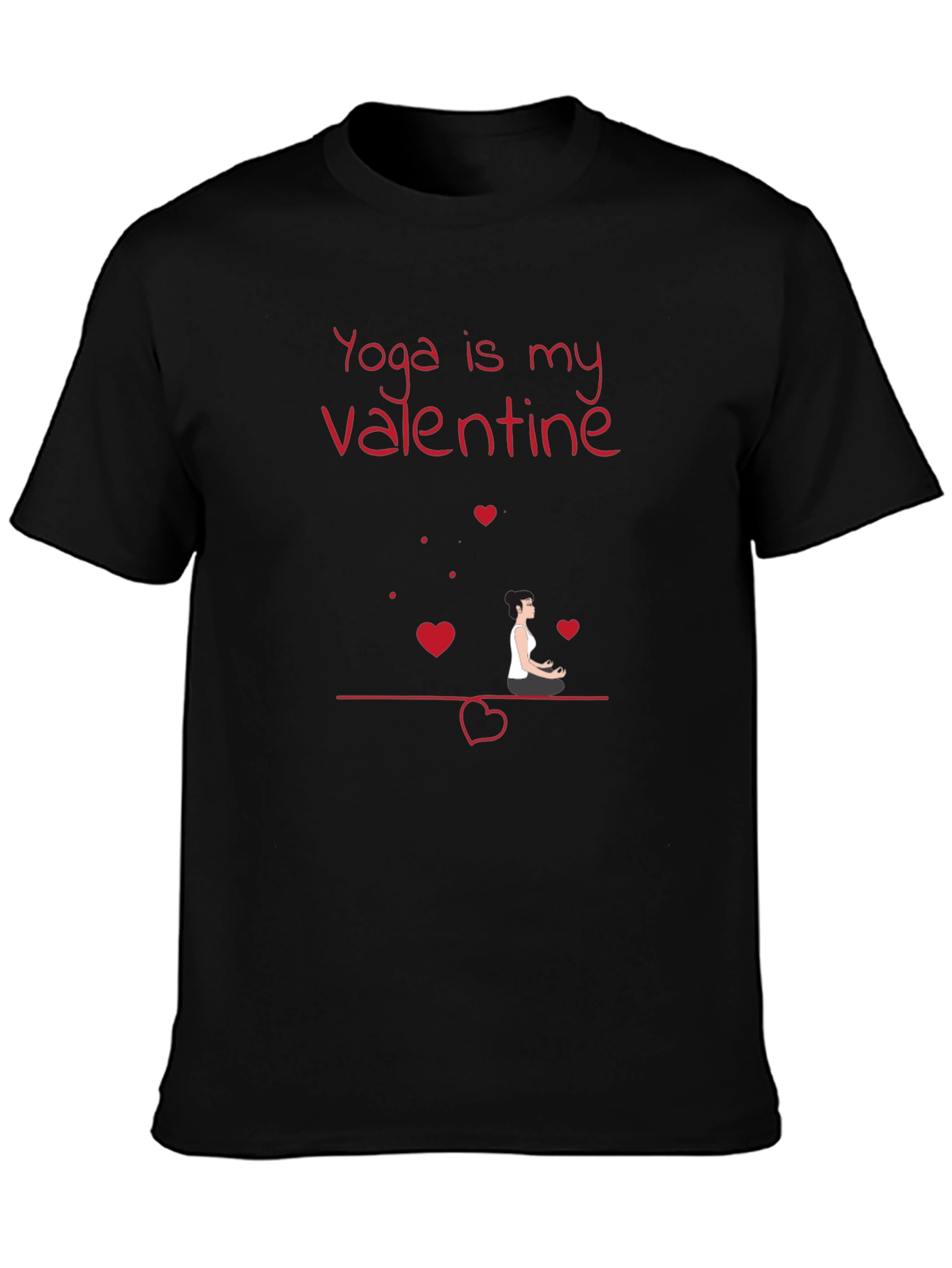 Yoga is My Valentine Graphic T-Shirt