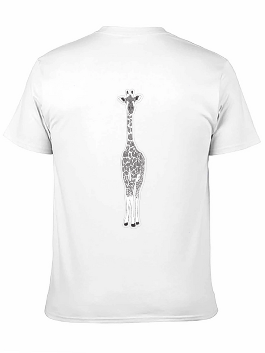 Giraffe Graphic Print T-Shirt