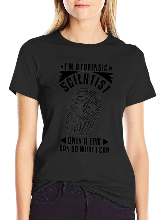 Forensic Scientist T-Shirt - Fingerprint Design