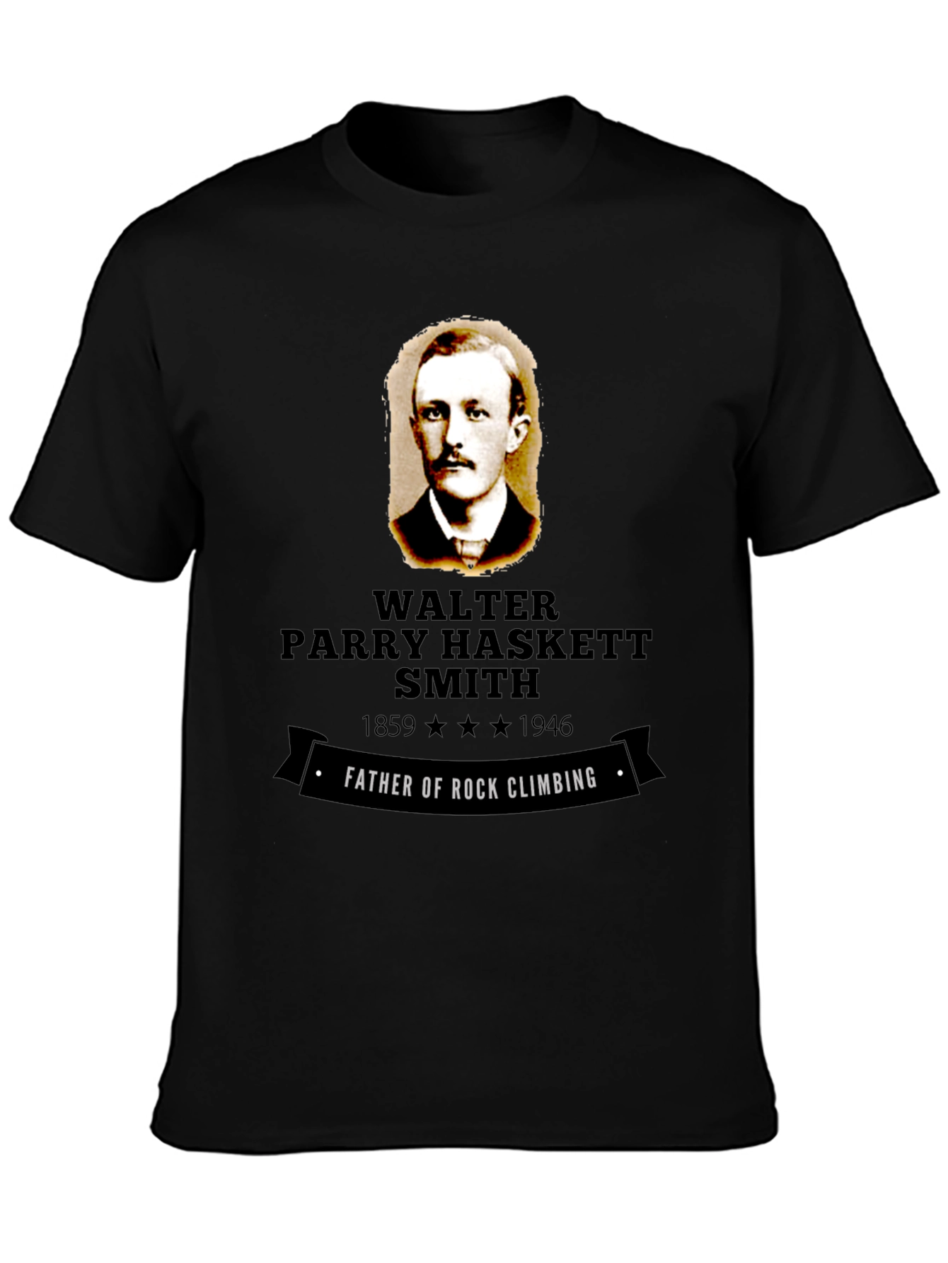 Walter Parry Haskett Smith Rock Climbing T-Shirt