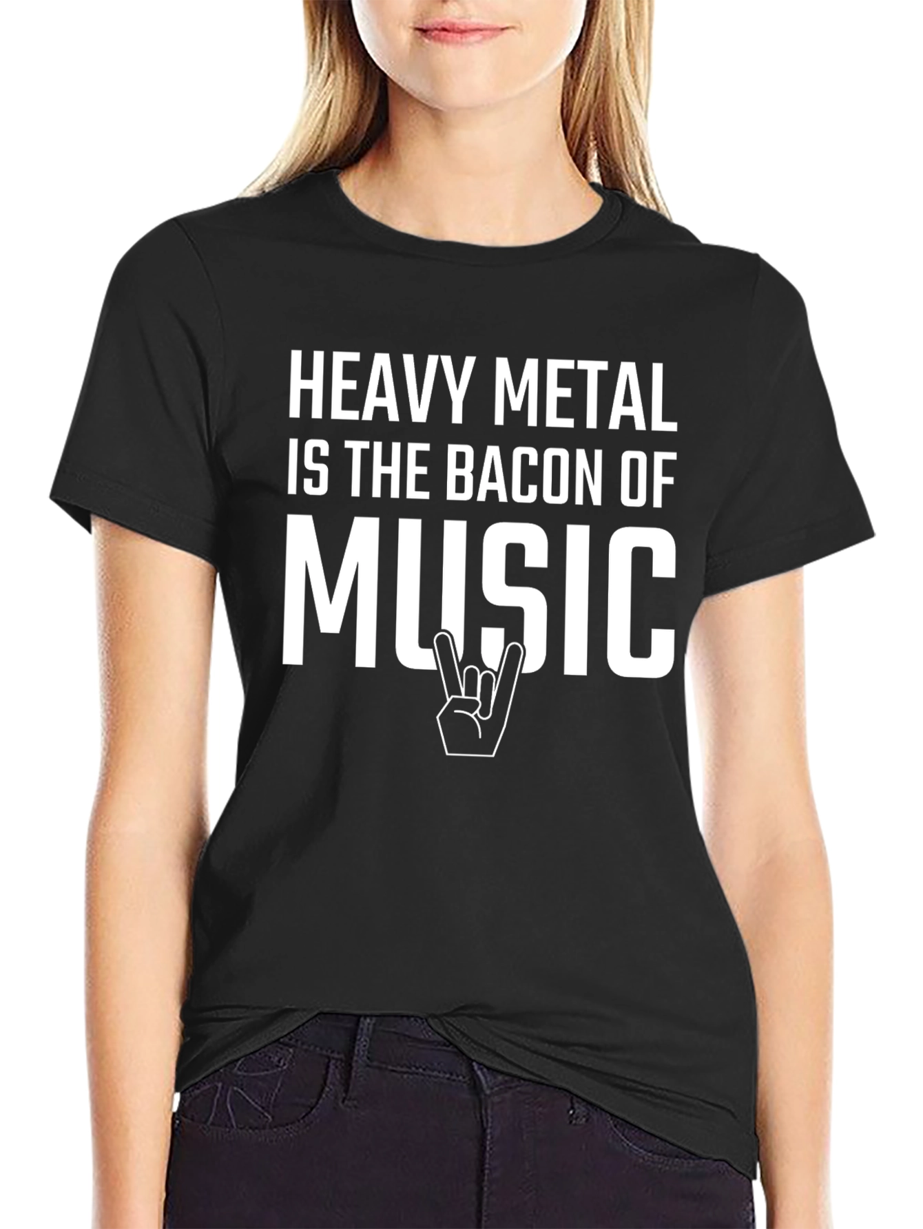 Heavy Metal Is The Bacon Of Music Graphic Tee