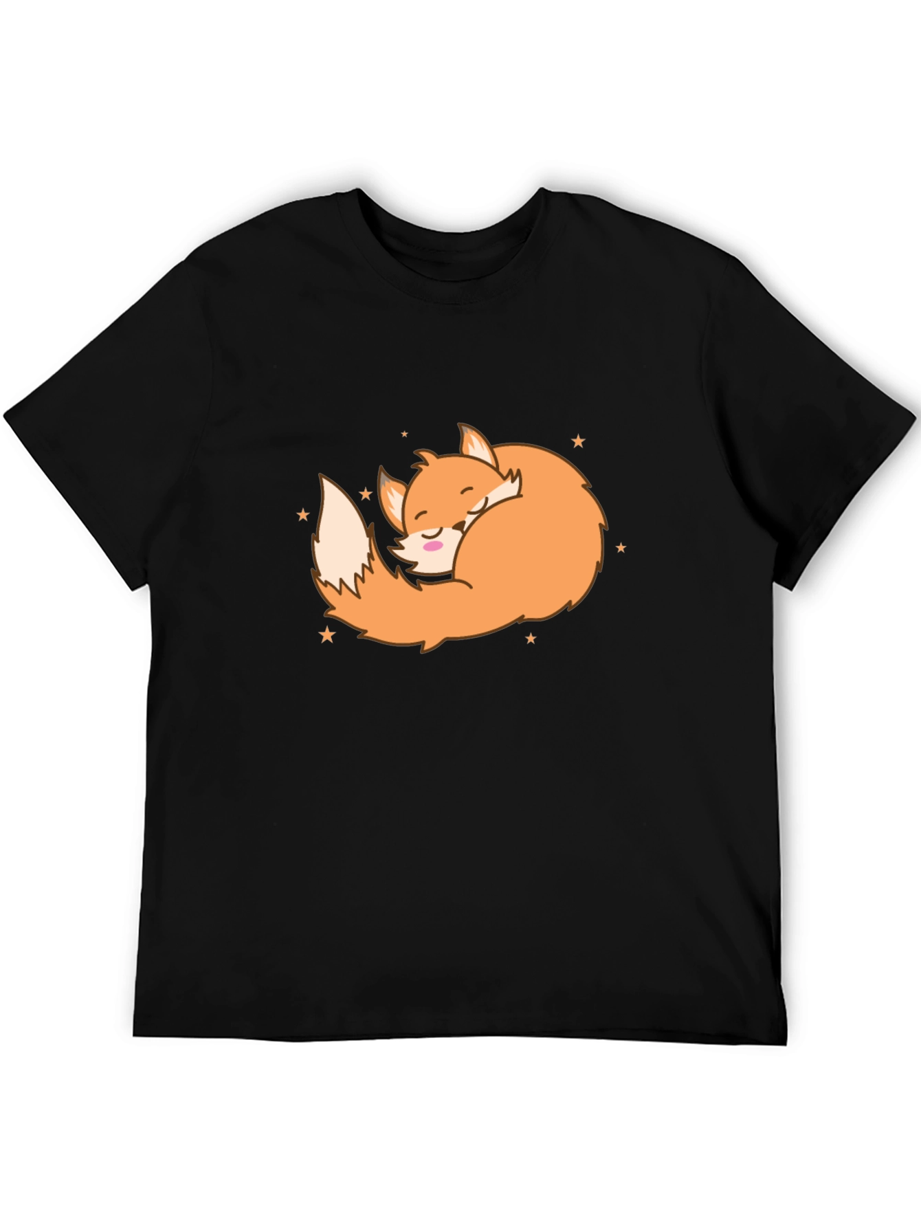 Sleeping Fox Graphic Tee - Soft Cotton Comfort