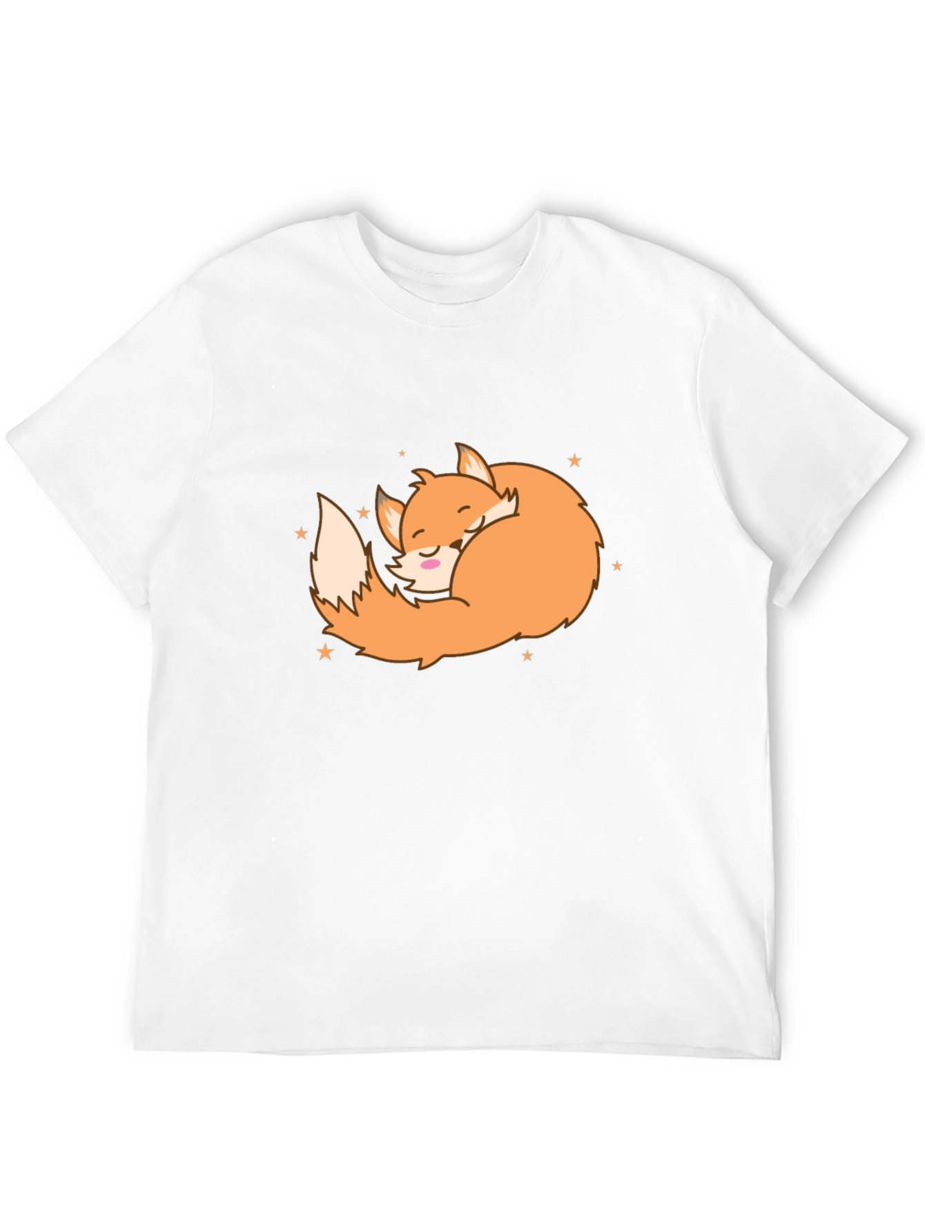 Sleeping Fox Graphic Tee - Soft Cotton Comfort