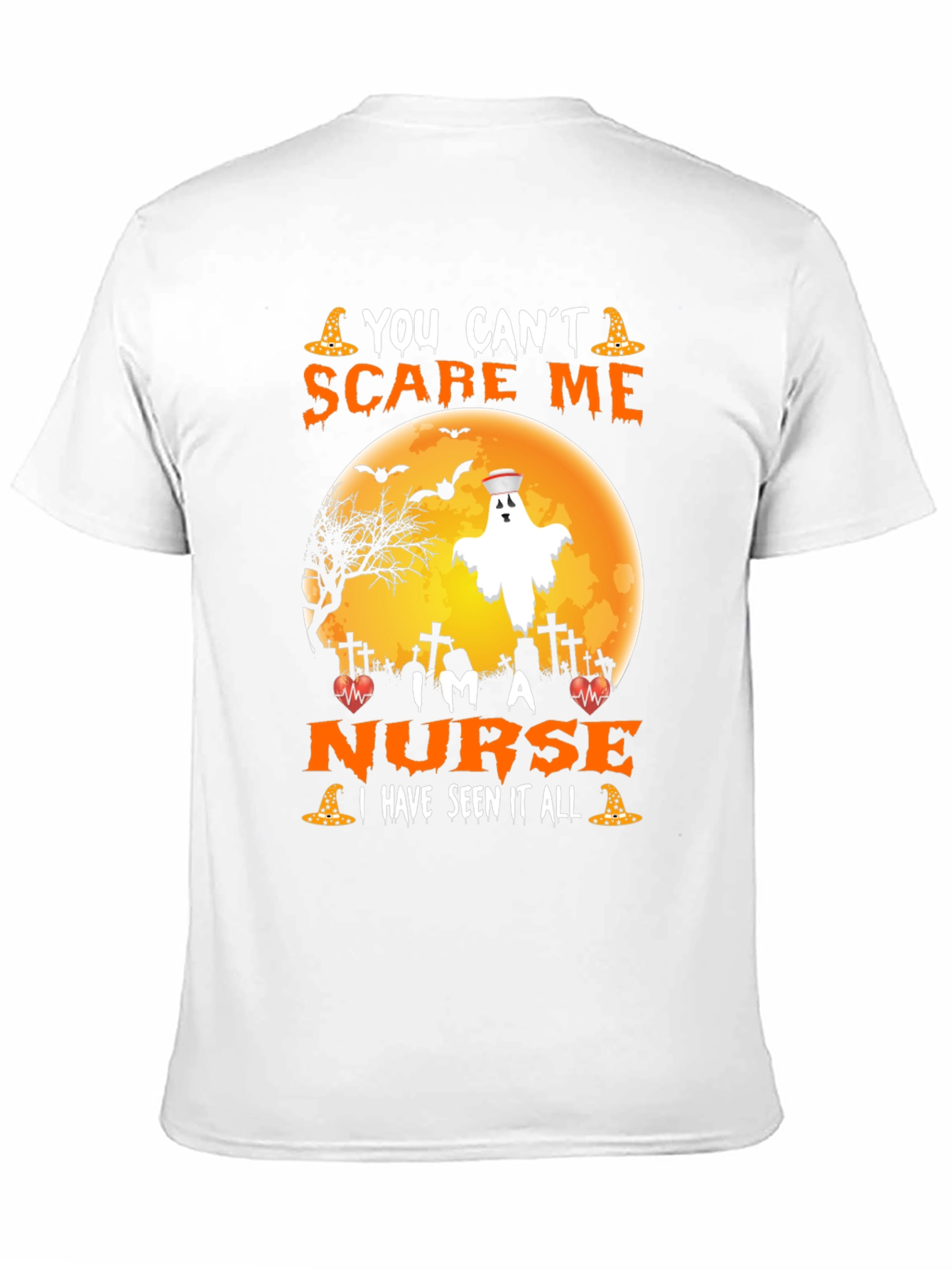 Nurse Halloween T-Shirt - You Cant Scare Me