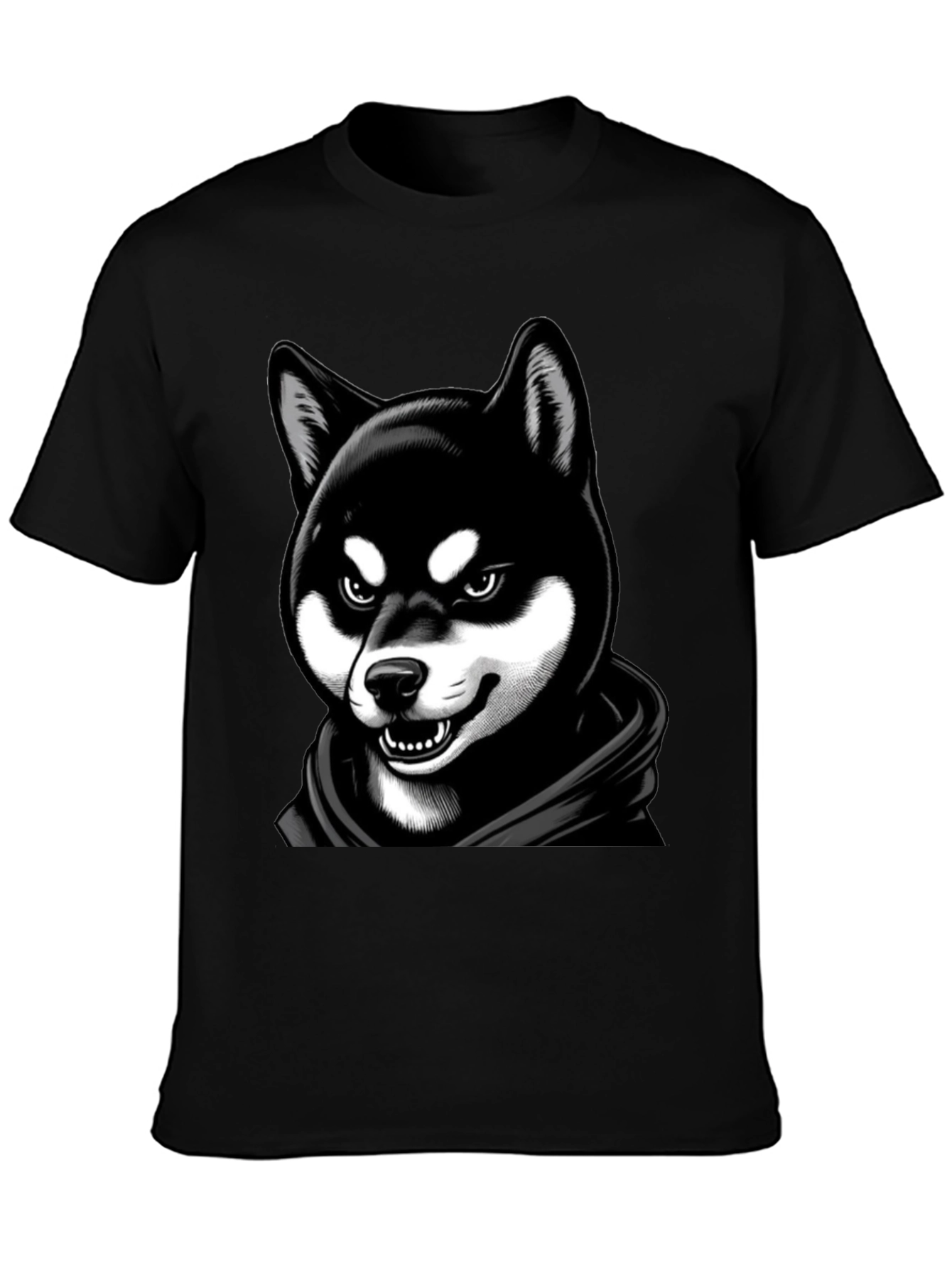 Black Shiba Inu Graphic Tee