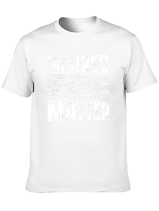 Fat Tires Matter Graphic Tee - Black Cotton T-Shirt