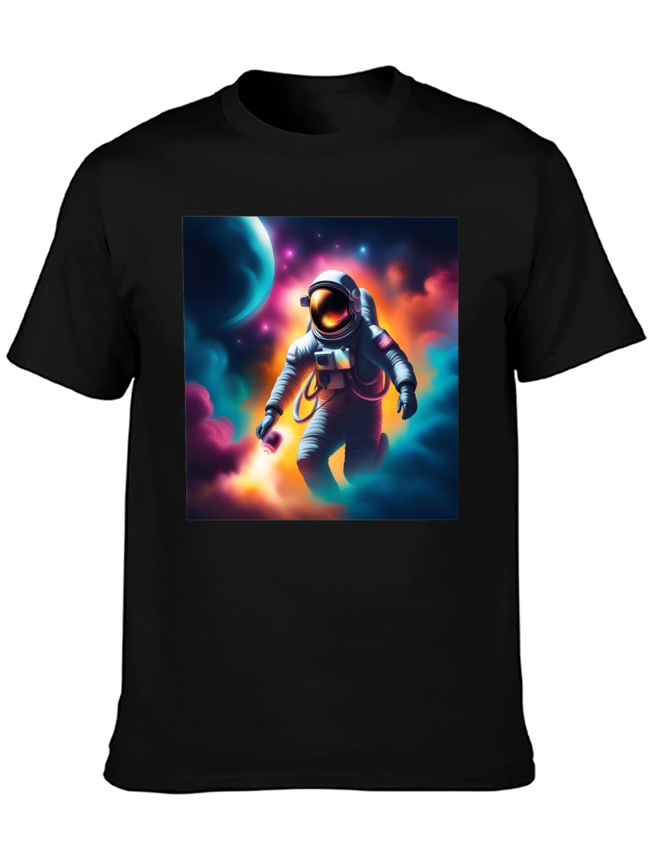 Astronaut in Space Graphic T-Shirt