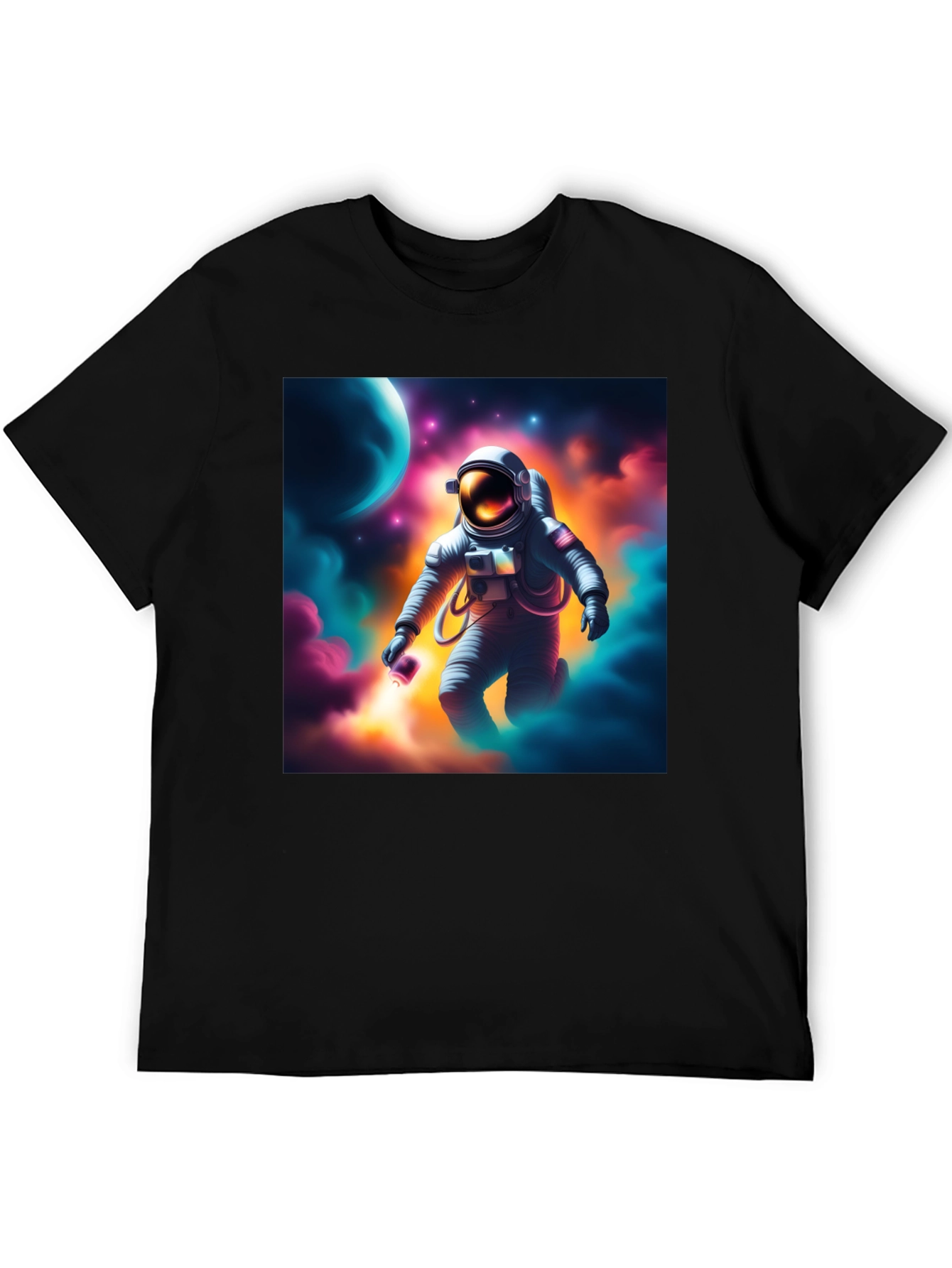 Astronaut in Space Graphic T-Shirt