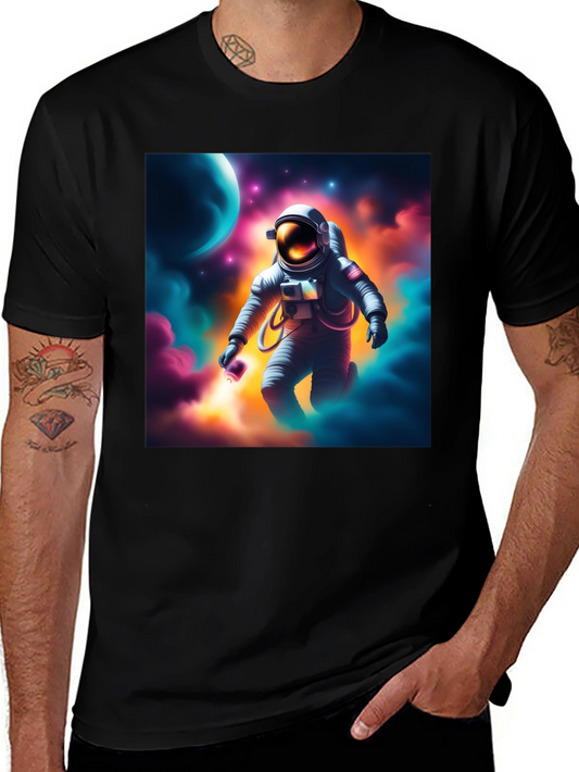 Astronaut in Space Graphic T-Shirt