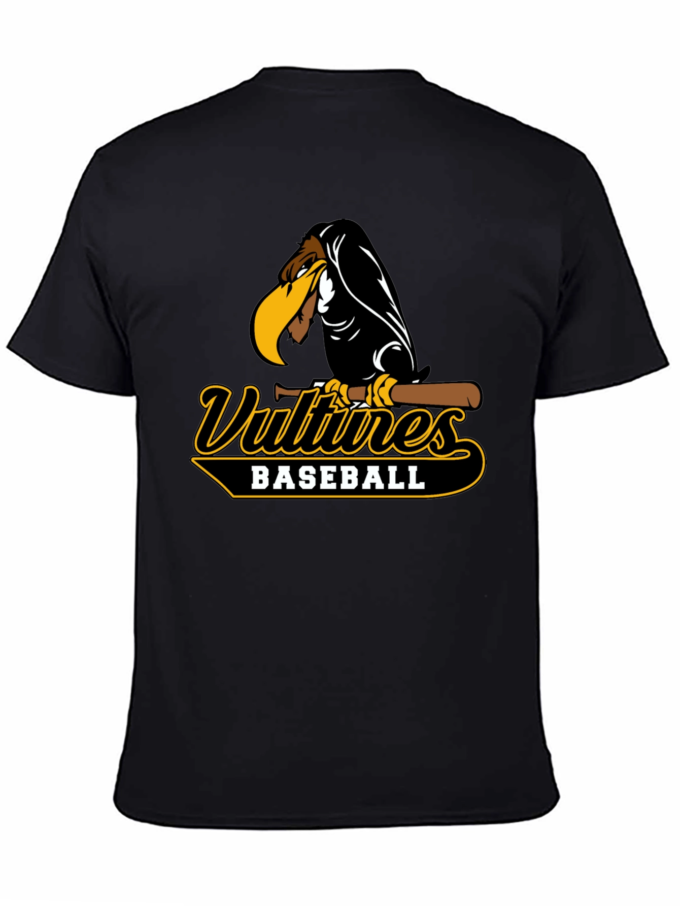 Vultures Baseball Black T-Shirt