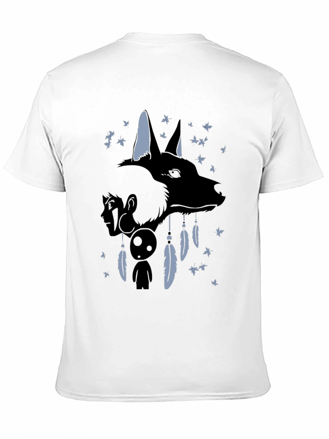 Anime Wolf Dreamcatcher Graphic T-Shirt