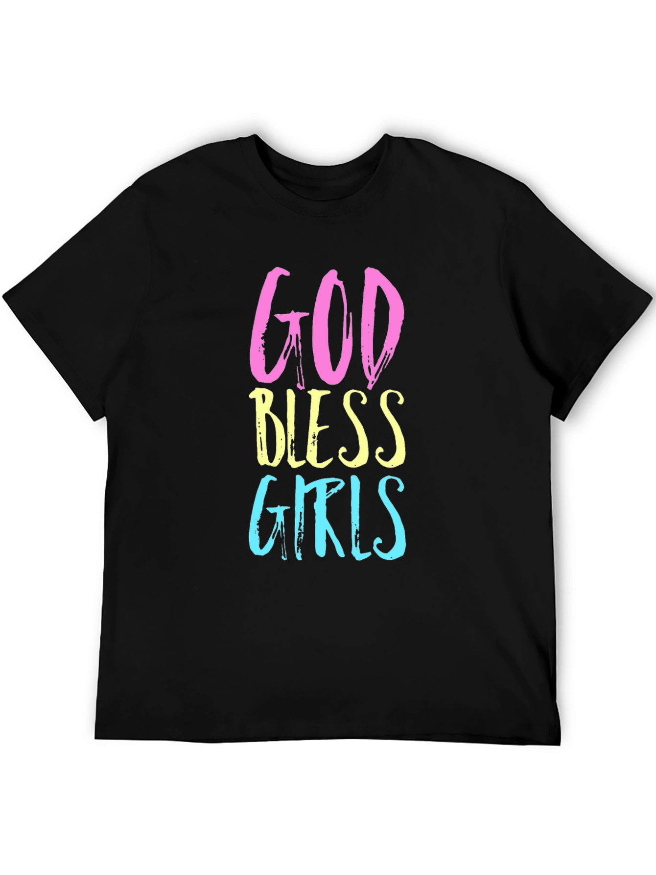 God Bless Girls Graphic Tee - Black