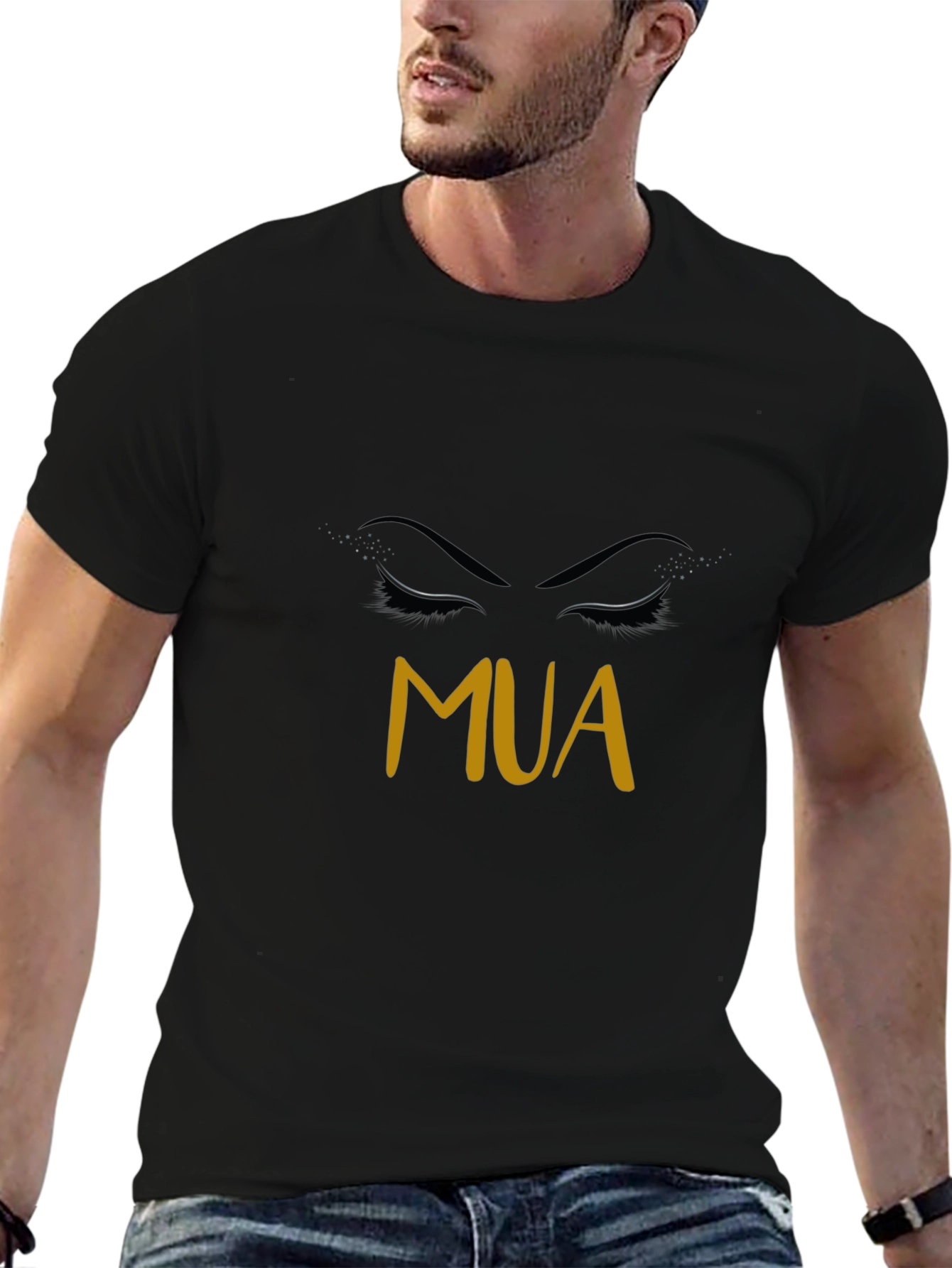 MUA Eye Design Black T-Shirt
