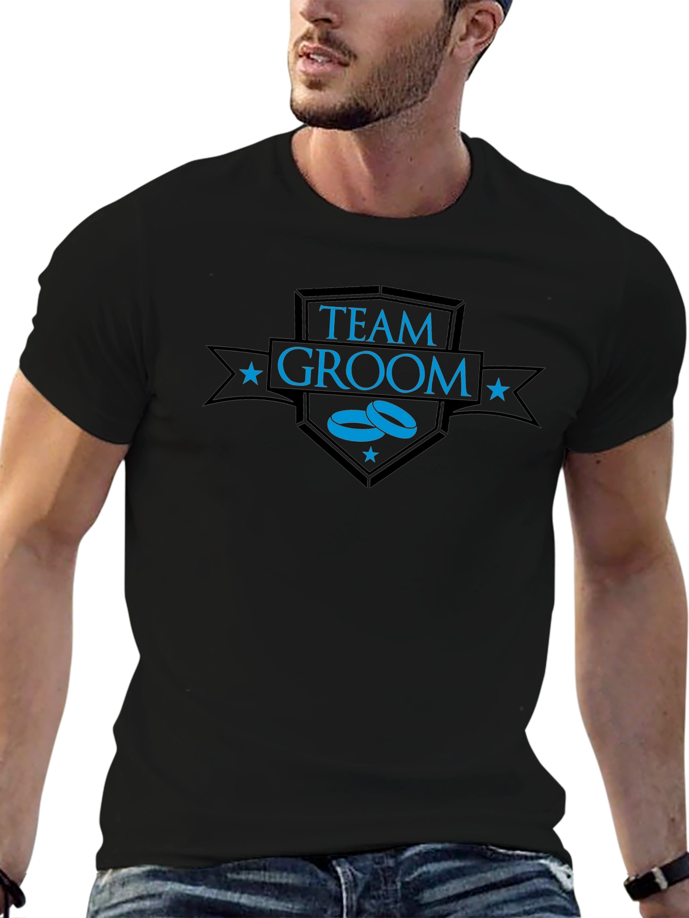 Team Groom T-Shirt - Black