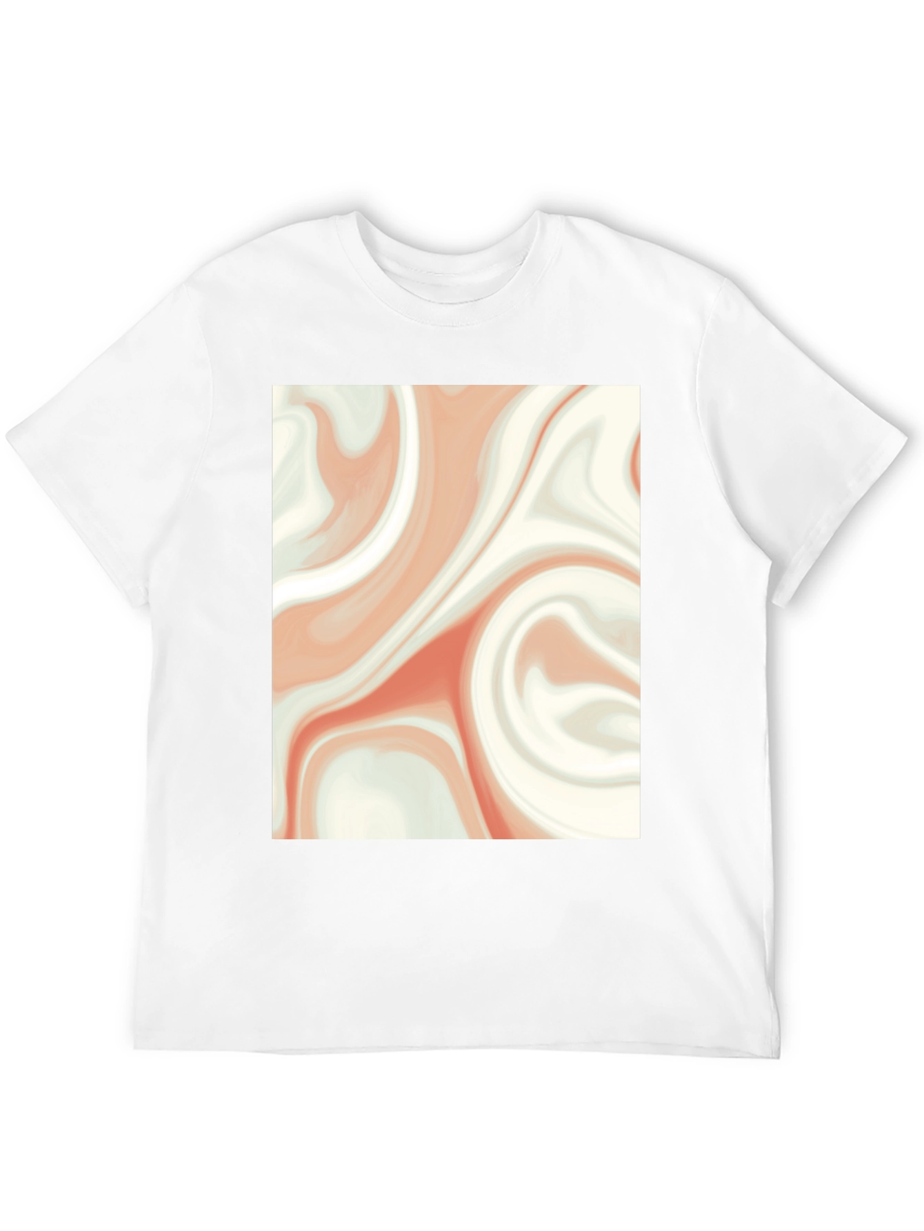 Swirl Graphic Print Tee - Casual Style