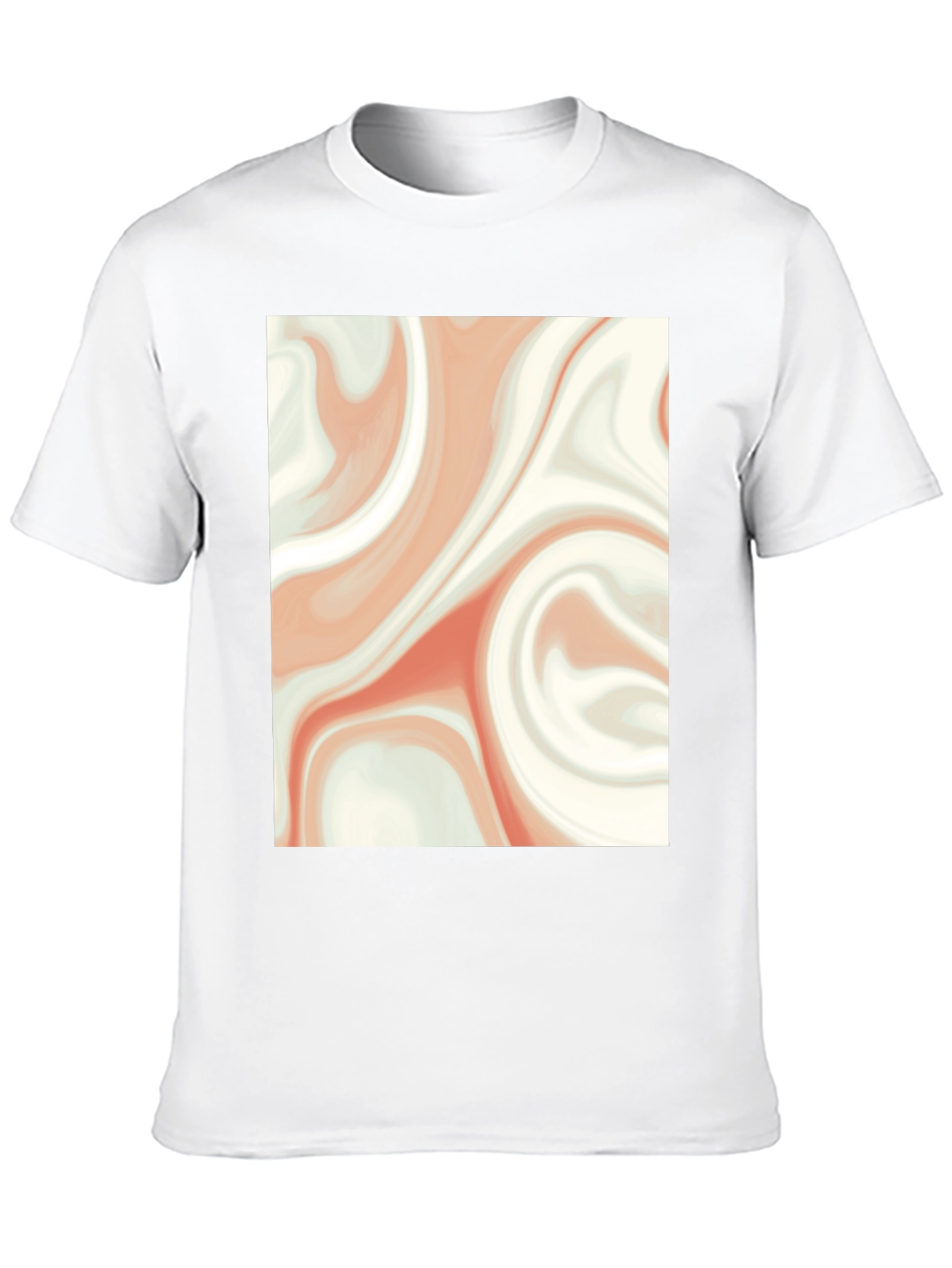 Swirl Graphic Print Tee - Casual Style