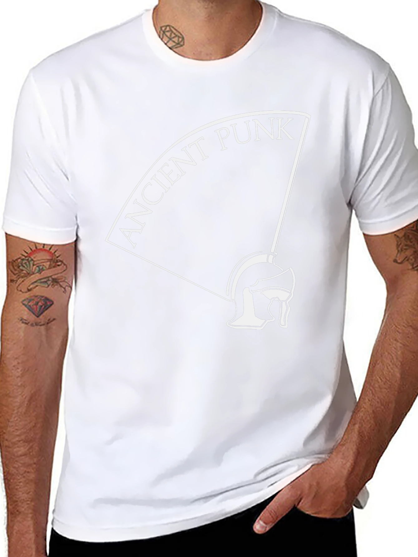Ancient Punk Graphic T-Shirt - Black Cotton Tee