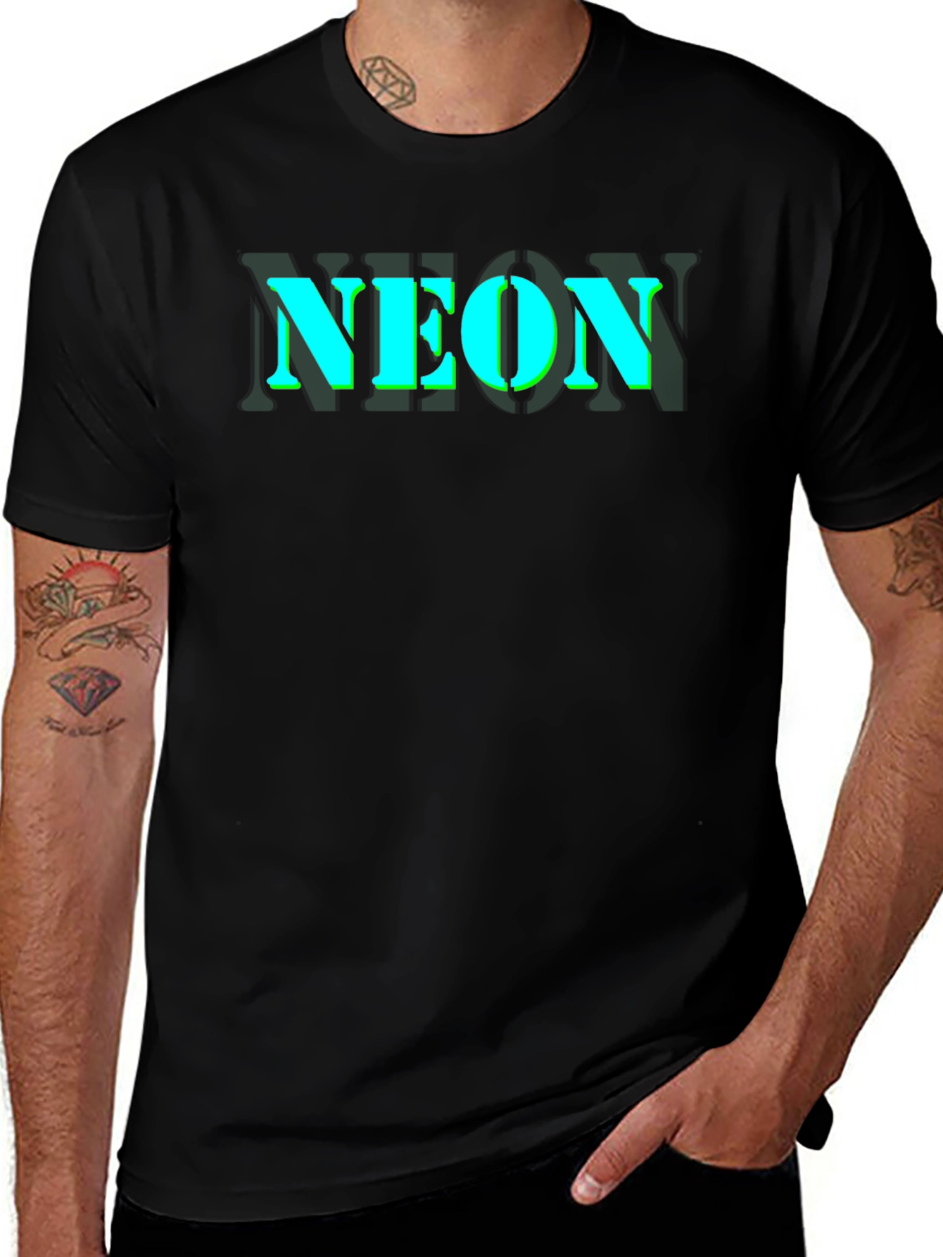 Neon Graphic Tee - Mens Short Sleeve