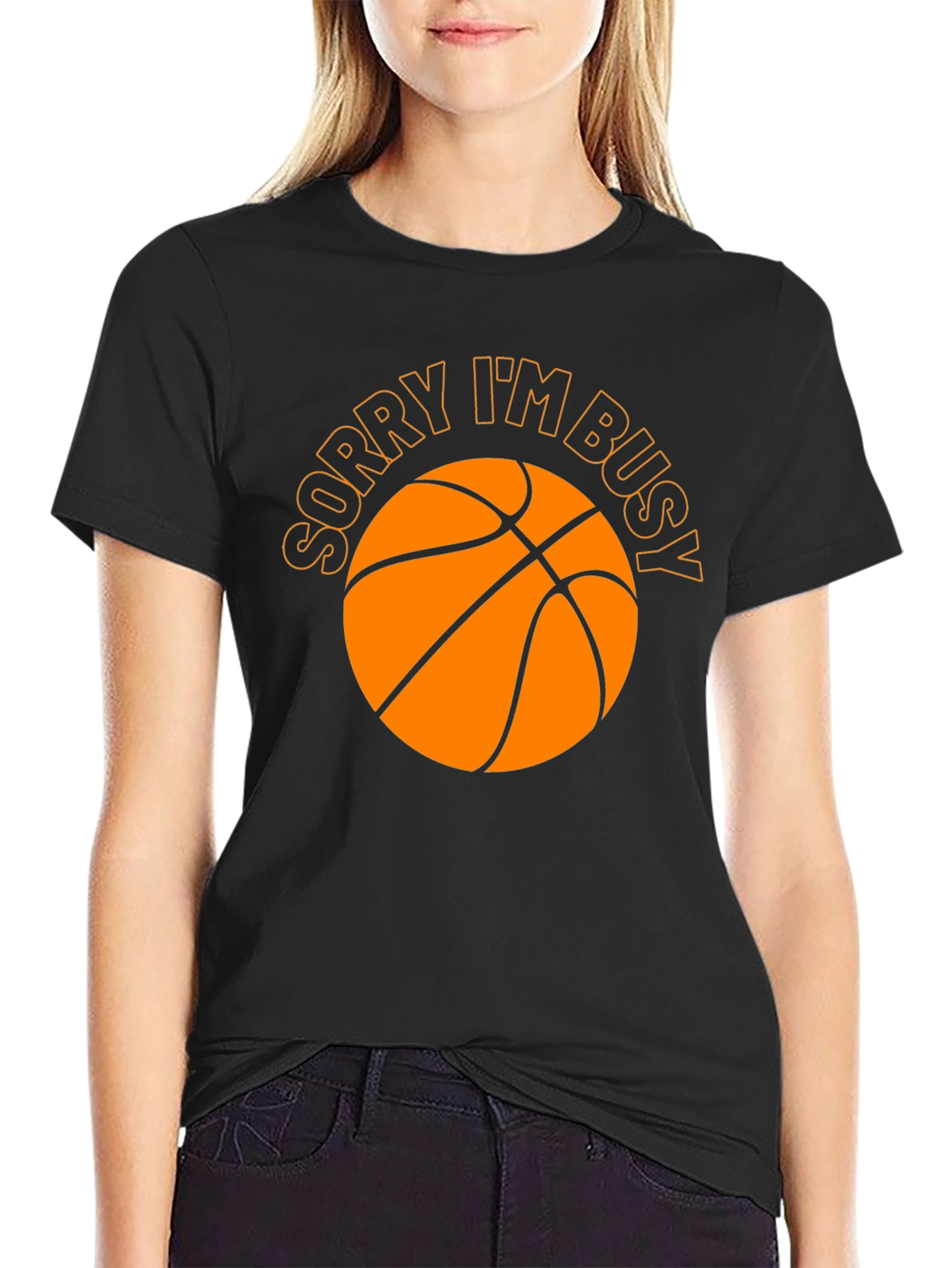 Sorry Im Busy Basketball Graphic Tee