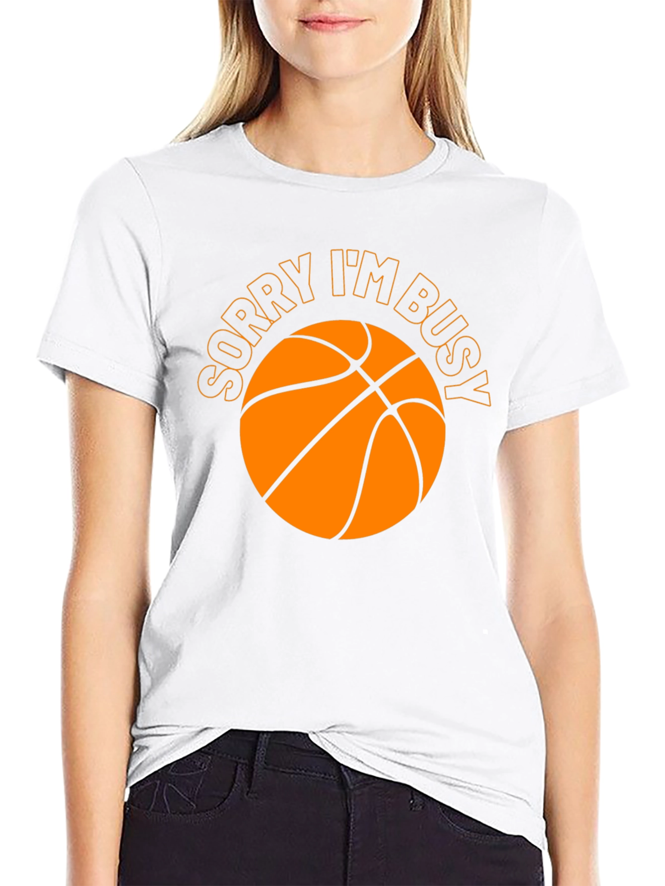 Sorry Im Busy Basketball Graphic Tee