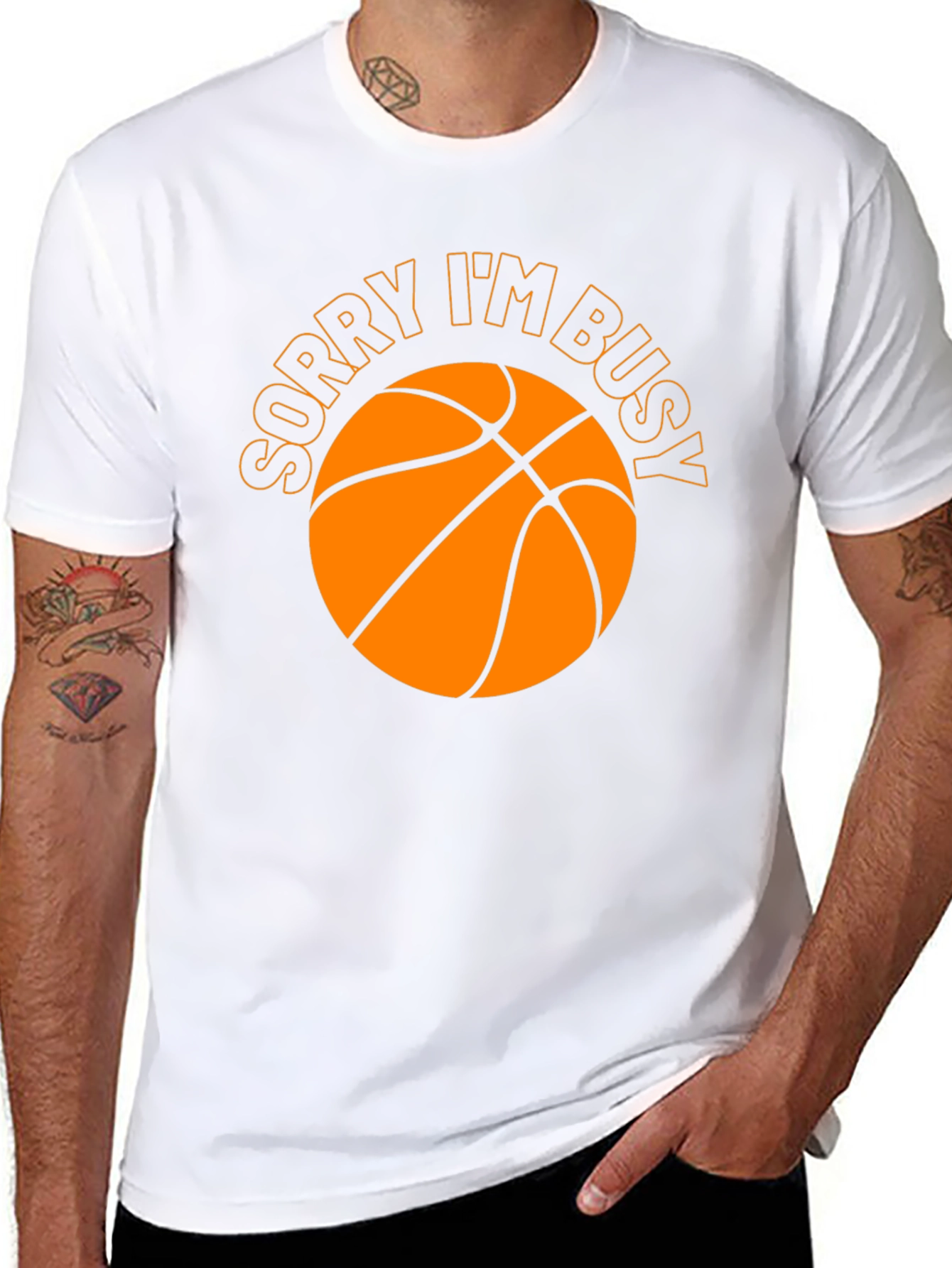 Sorry Im Busy Basketball Graphic Tee