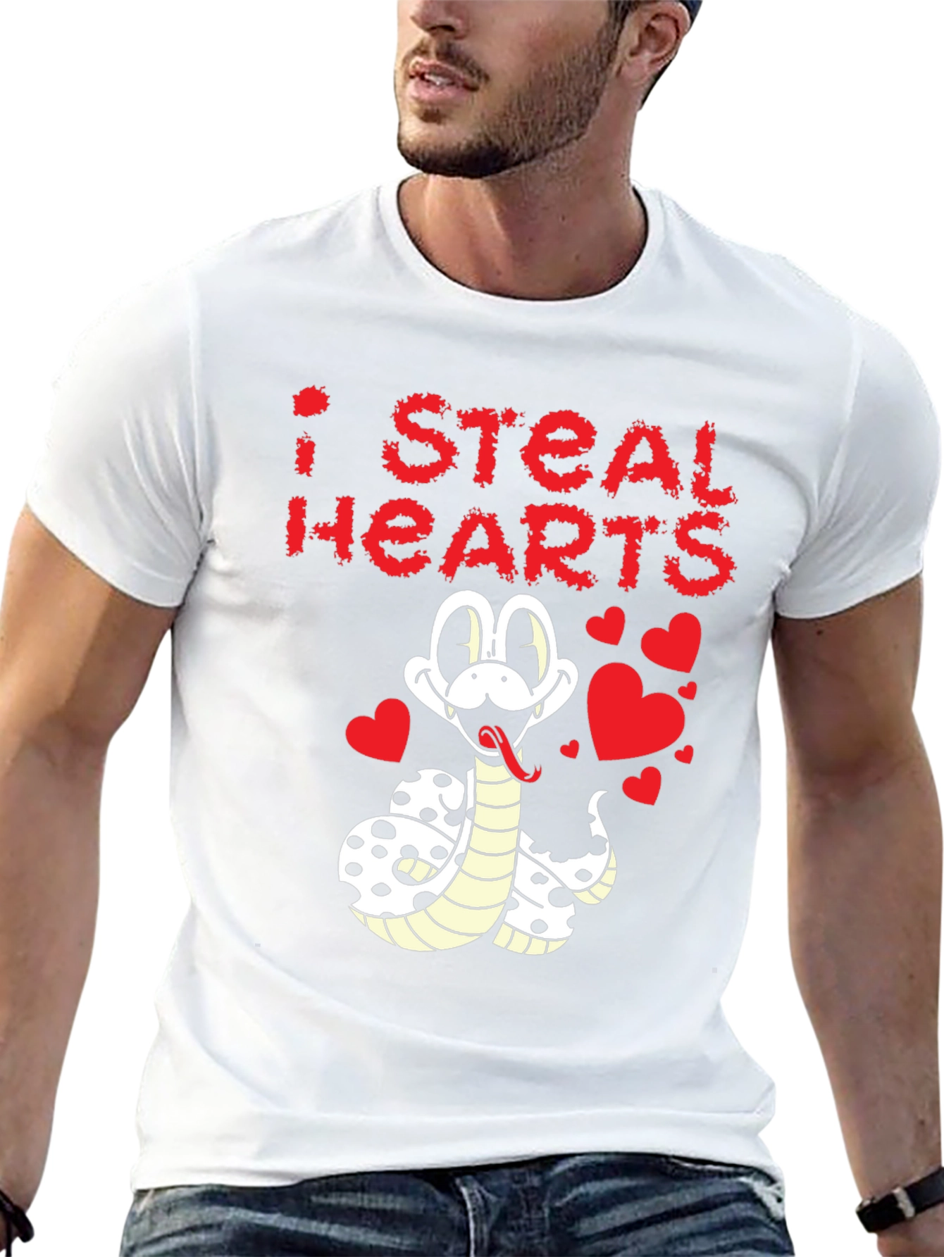 I Steal Hearts Snake Graphic Tee
