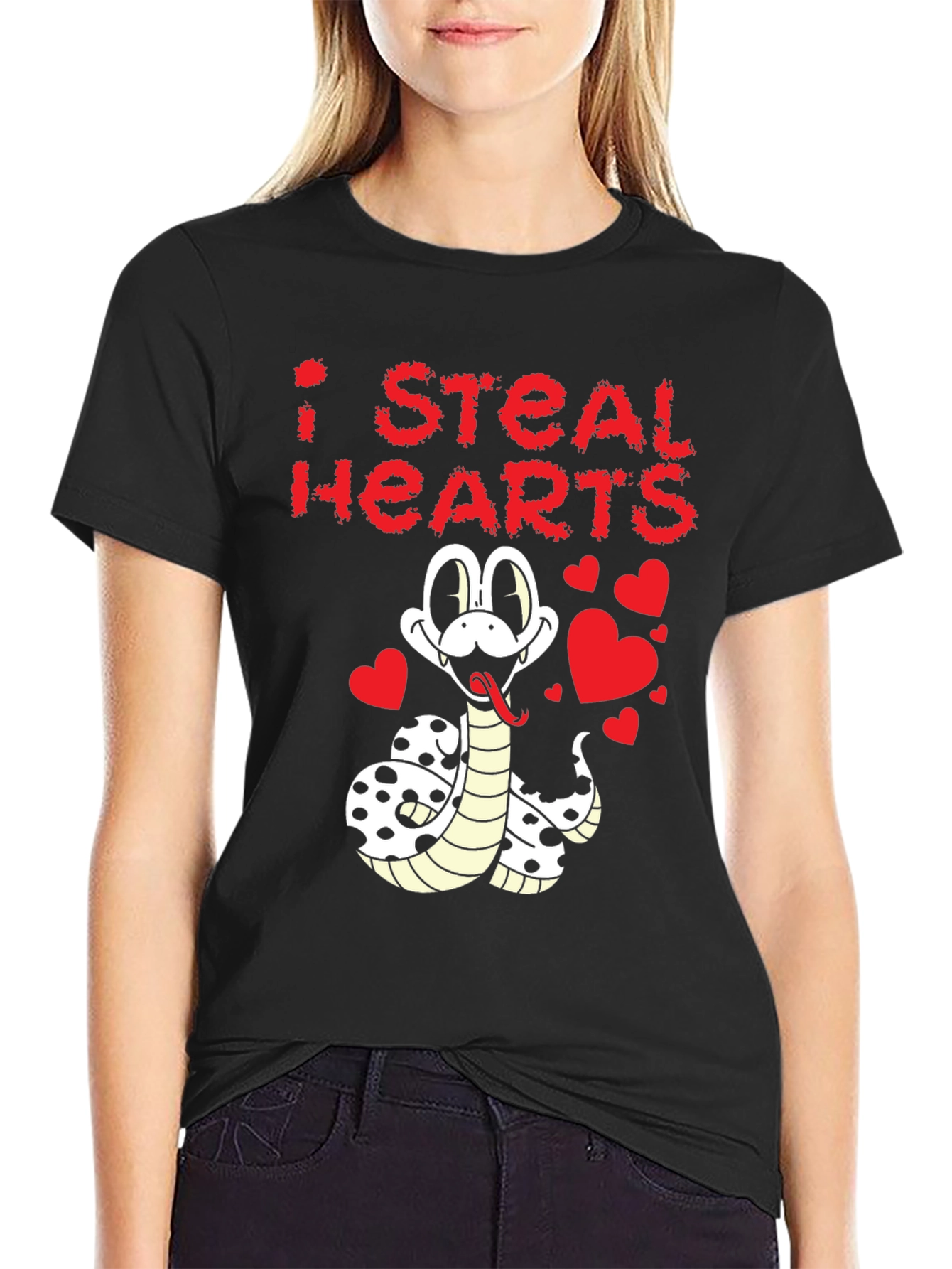 I Steal Hearts Snake Graphic Tee