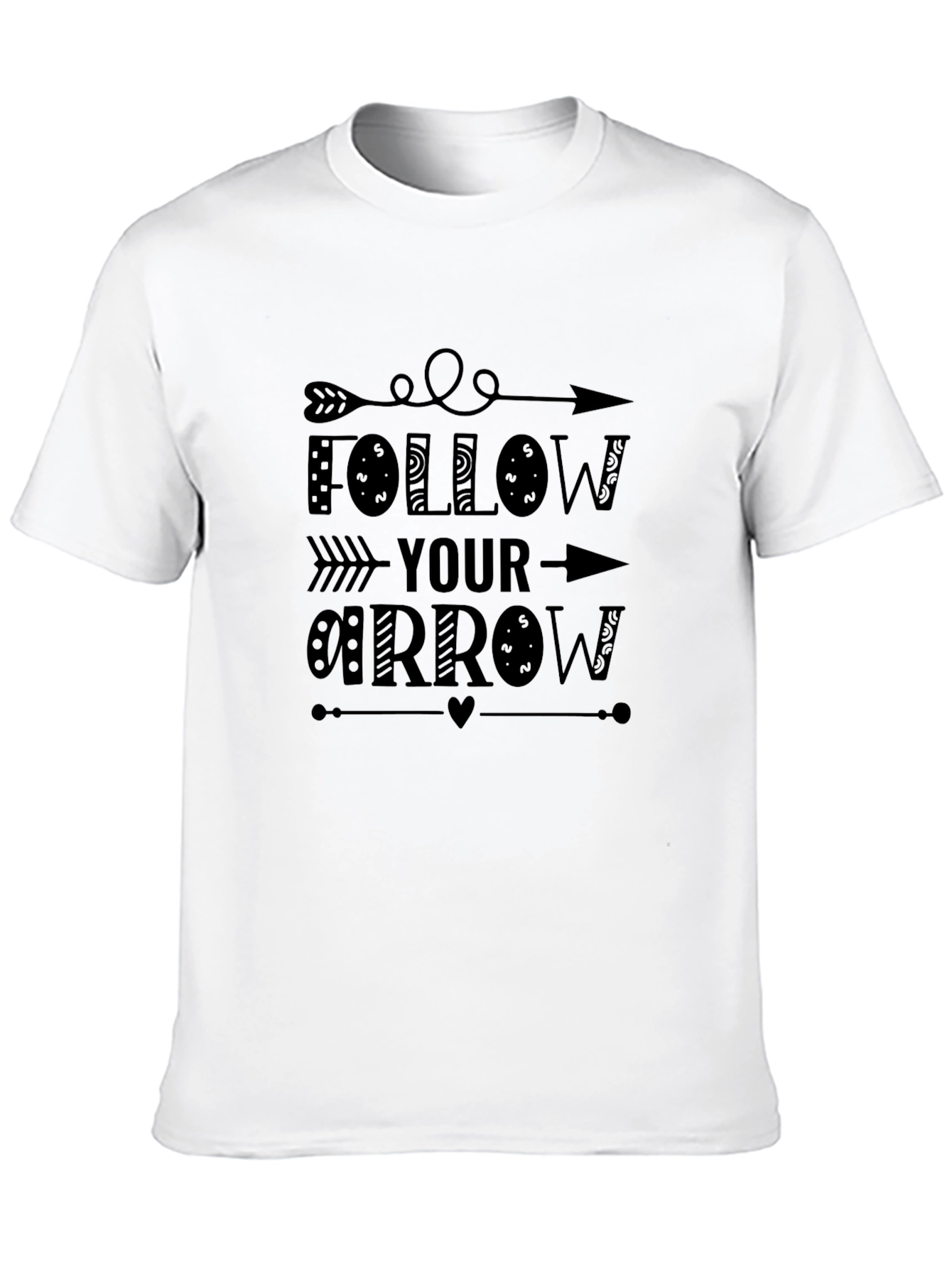 Follow Your Arrow Graphic Tee - Black