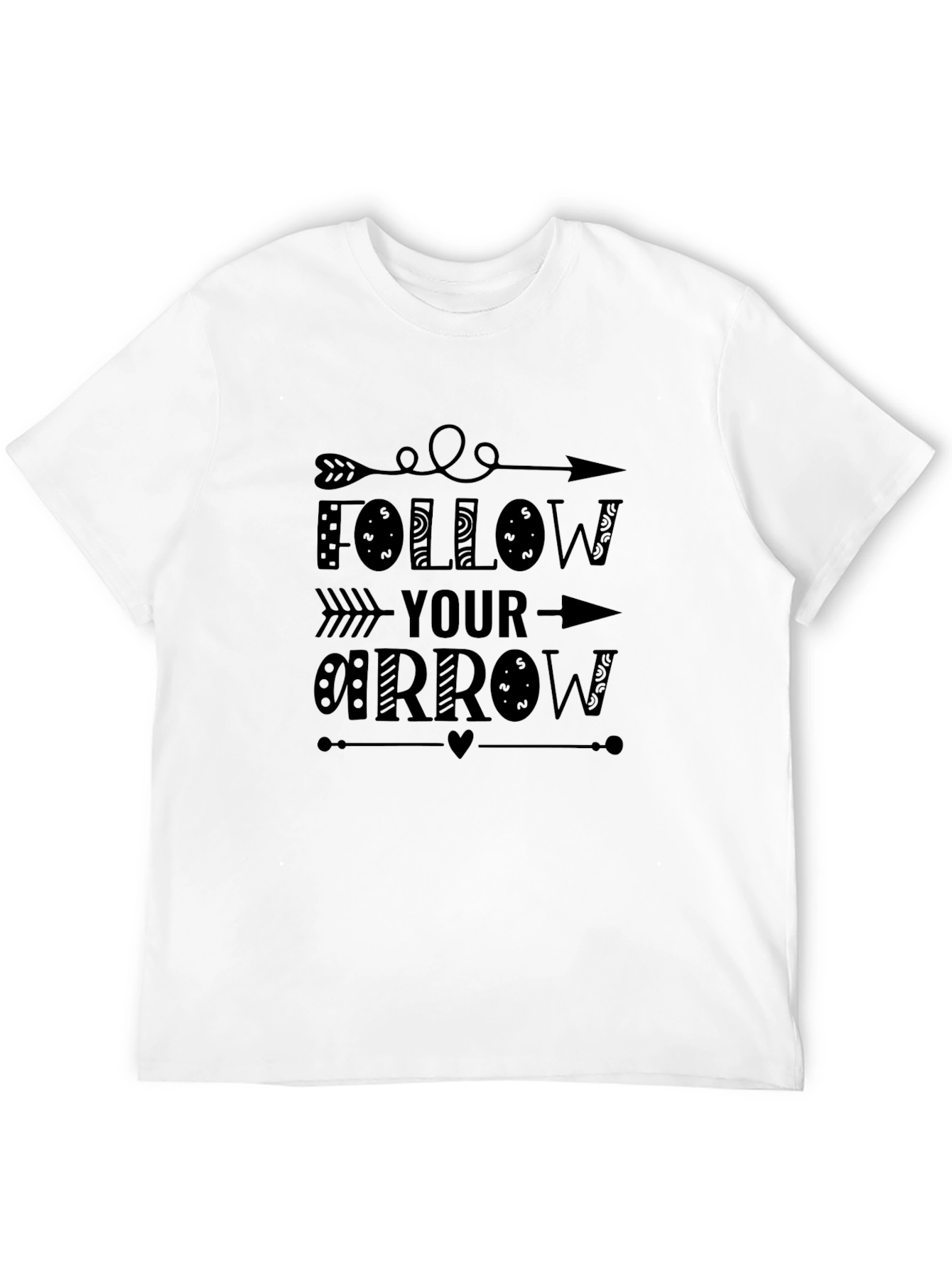 Follow Your Arrow Graphic Tee - Black