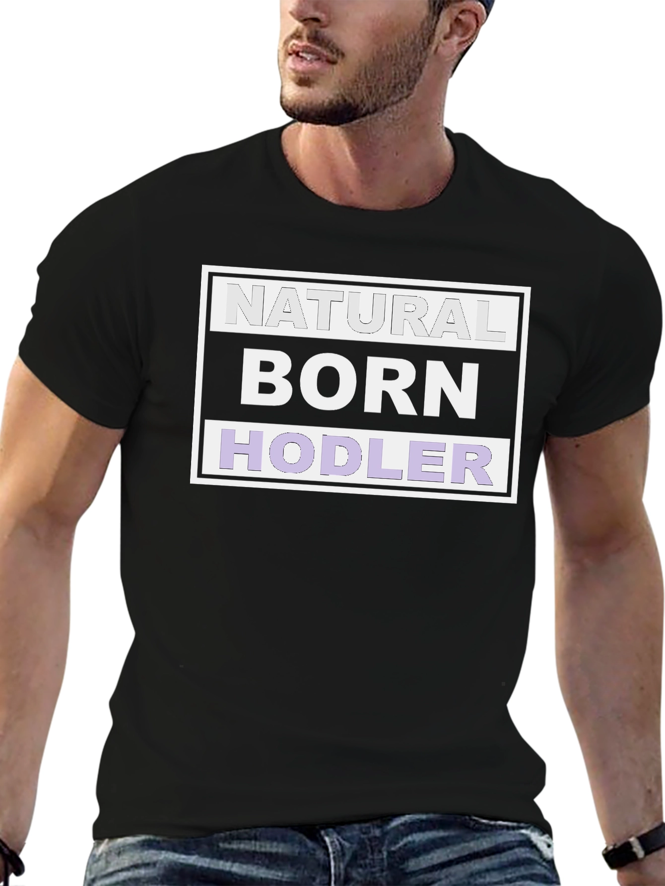 Natural Born Hodler Graphic Tee - Crypto Enthusiast