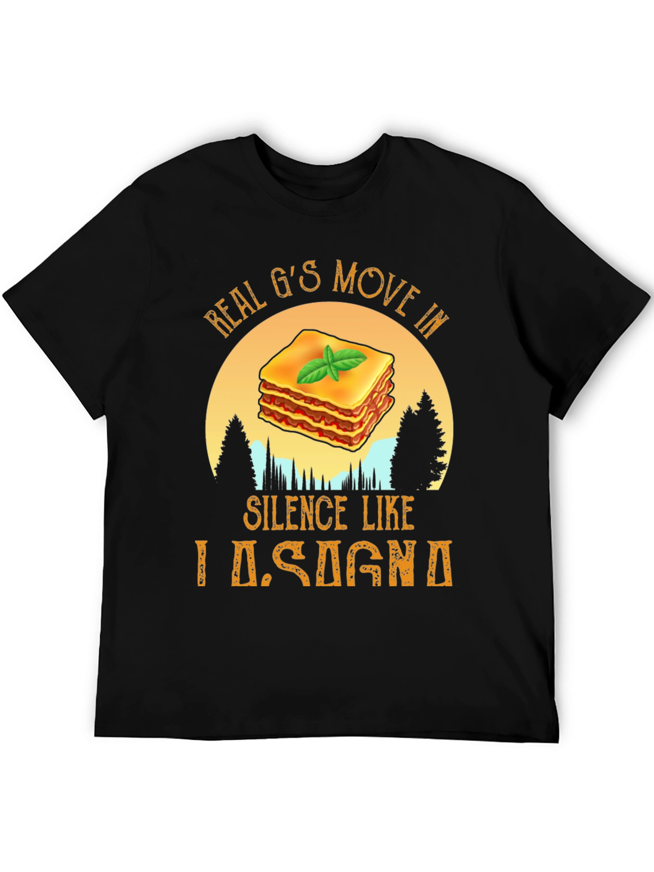 Real Gs Lasagna Black T-Shirt